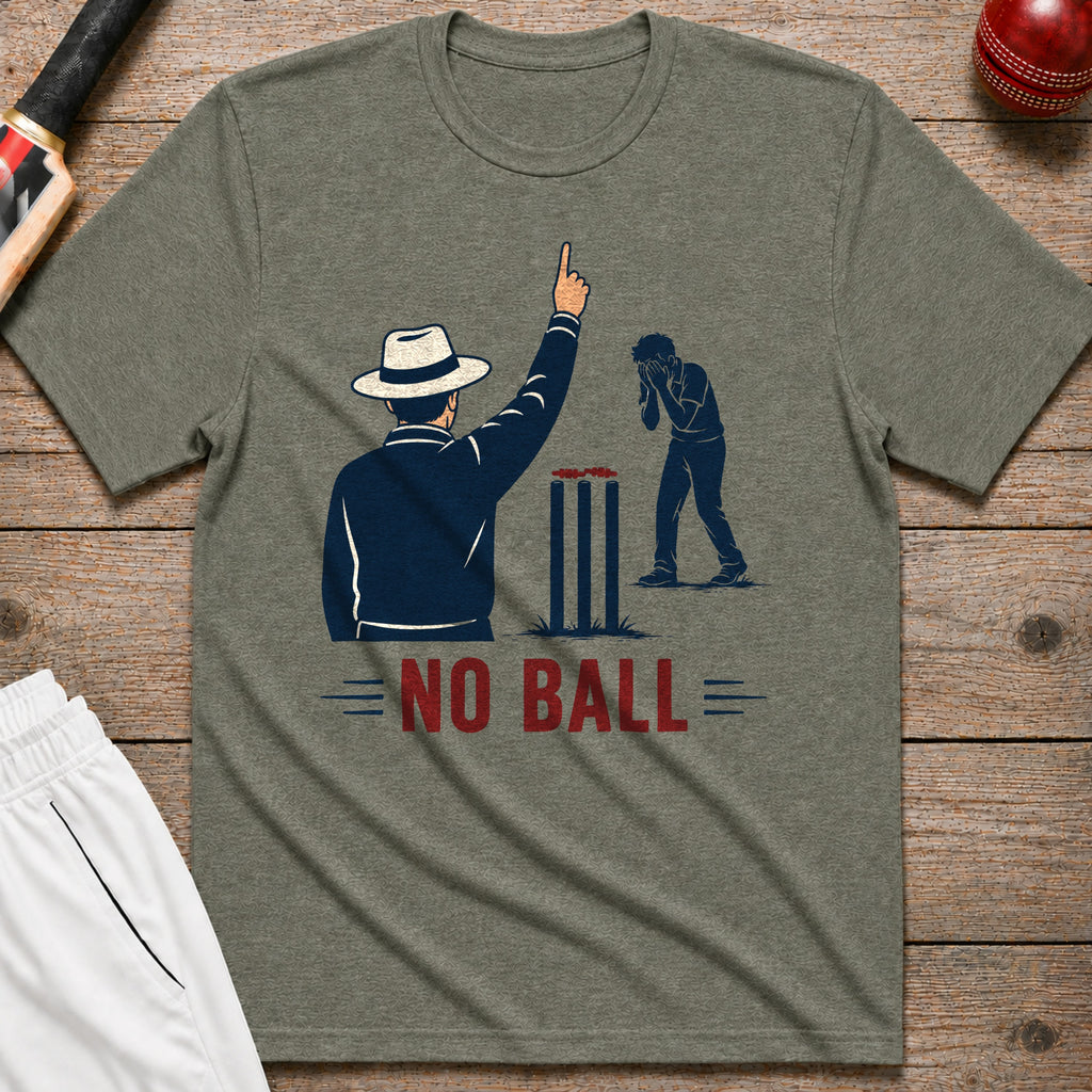 No Ball T-Shirt - Heather Military Green