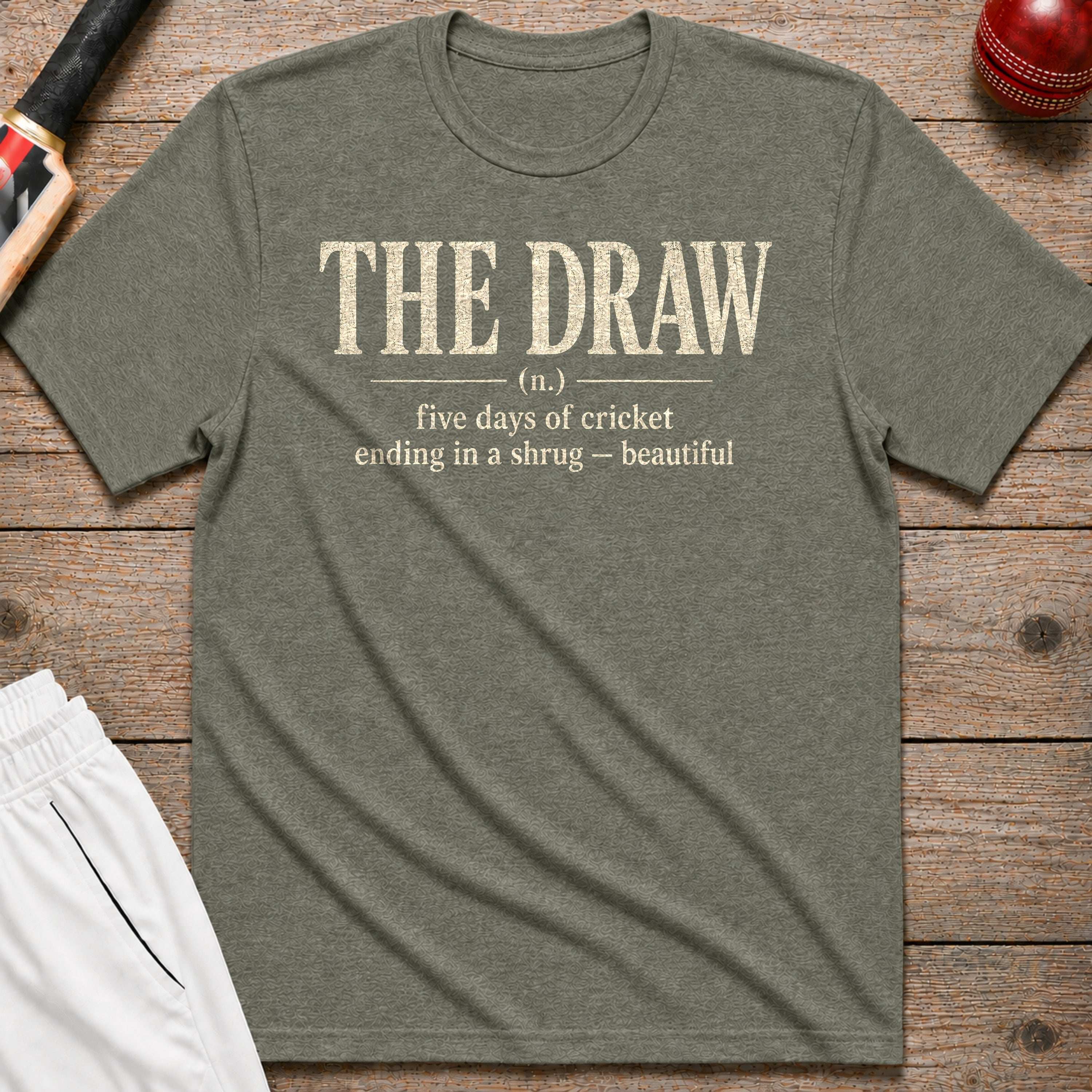 The Draw T-Shirt - Heather Military Green