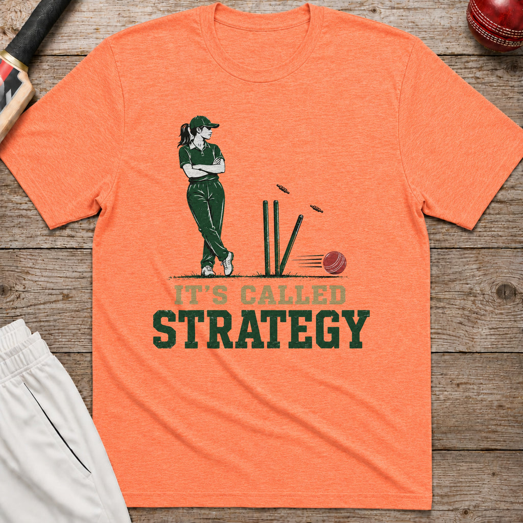 Its Called Strategy T-Shirt - Heather Orange