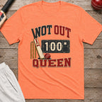 Not Out Queen T-Shirt - Heather Orange