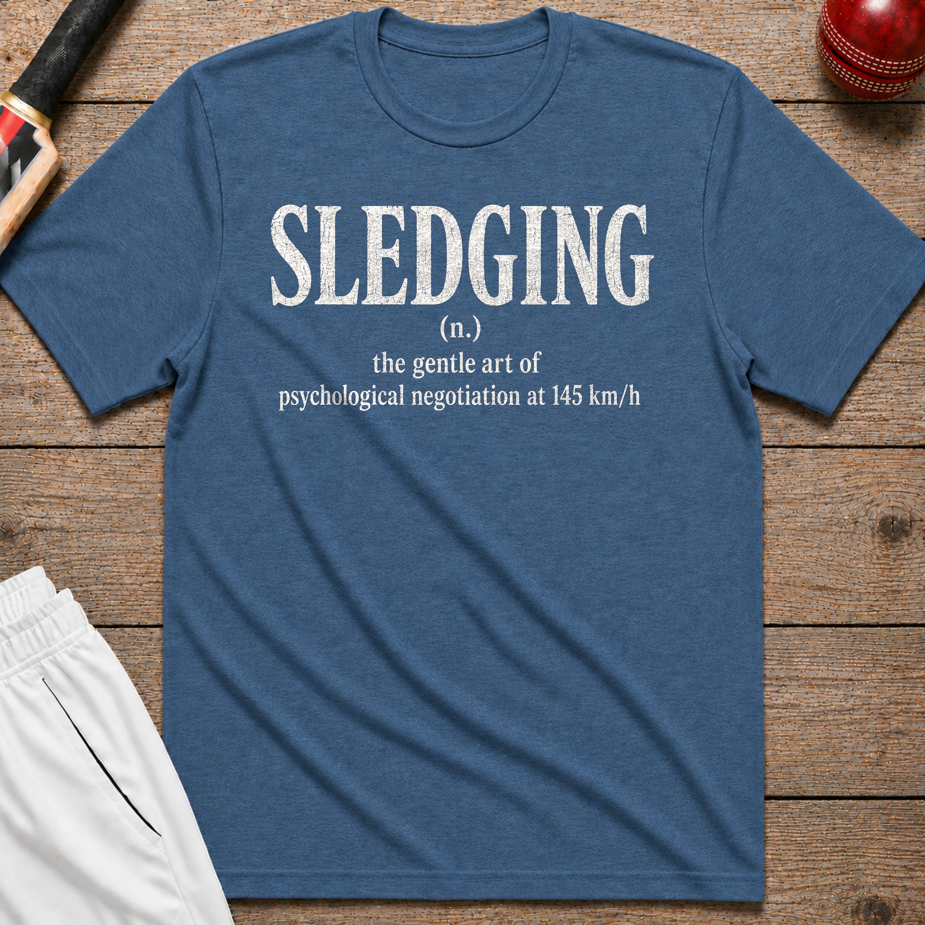 Sledging The Gentle Art Of Psychological Negotiation T-Shirt - Indigo Blue