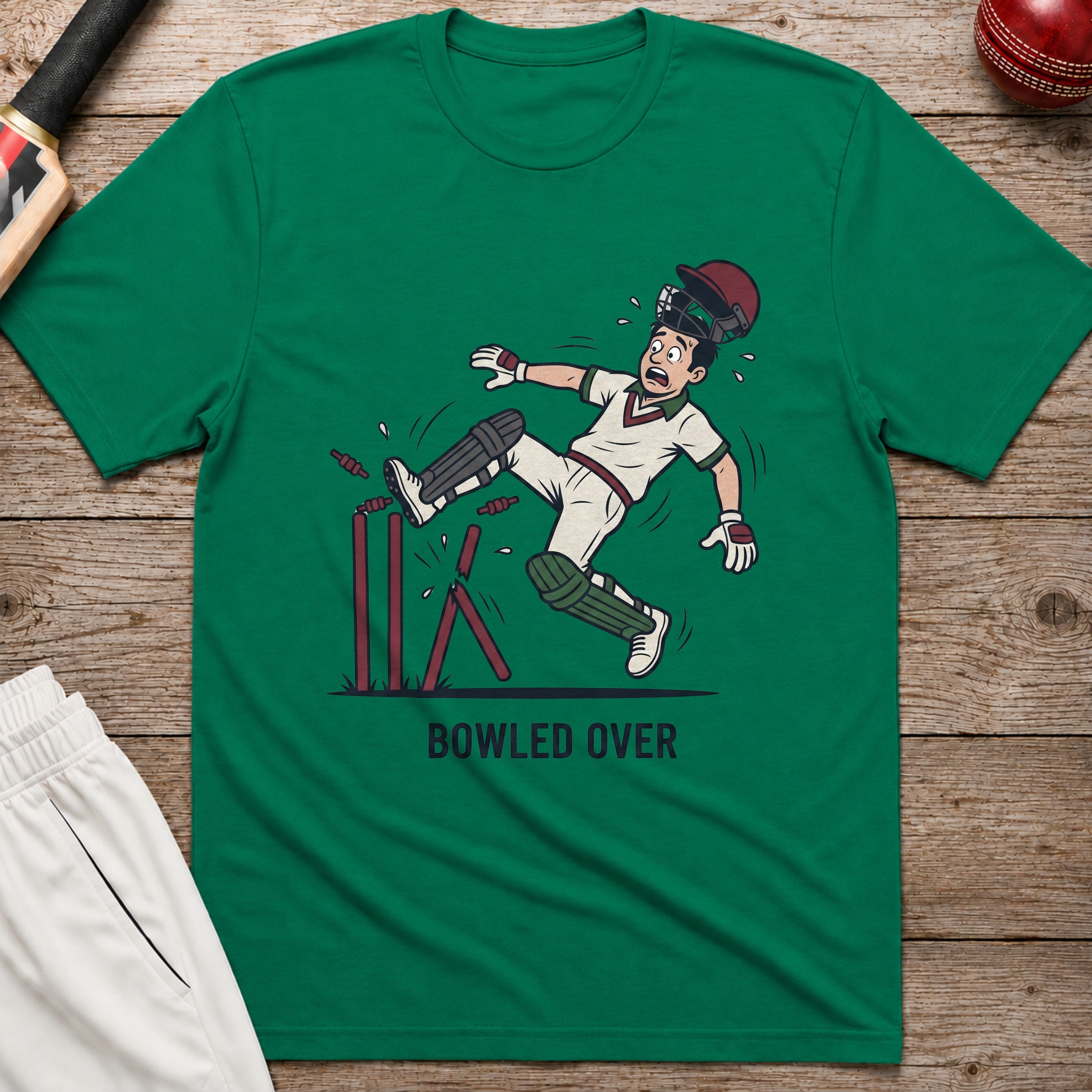 Bowled Over T-Shirt - Kelly Green