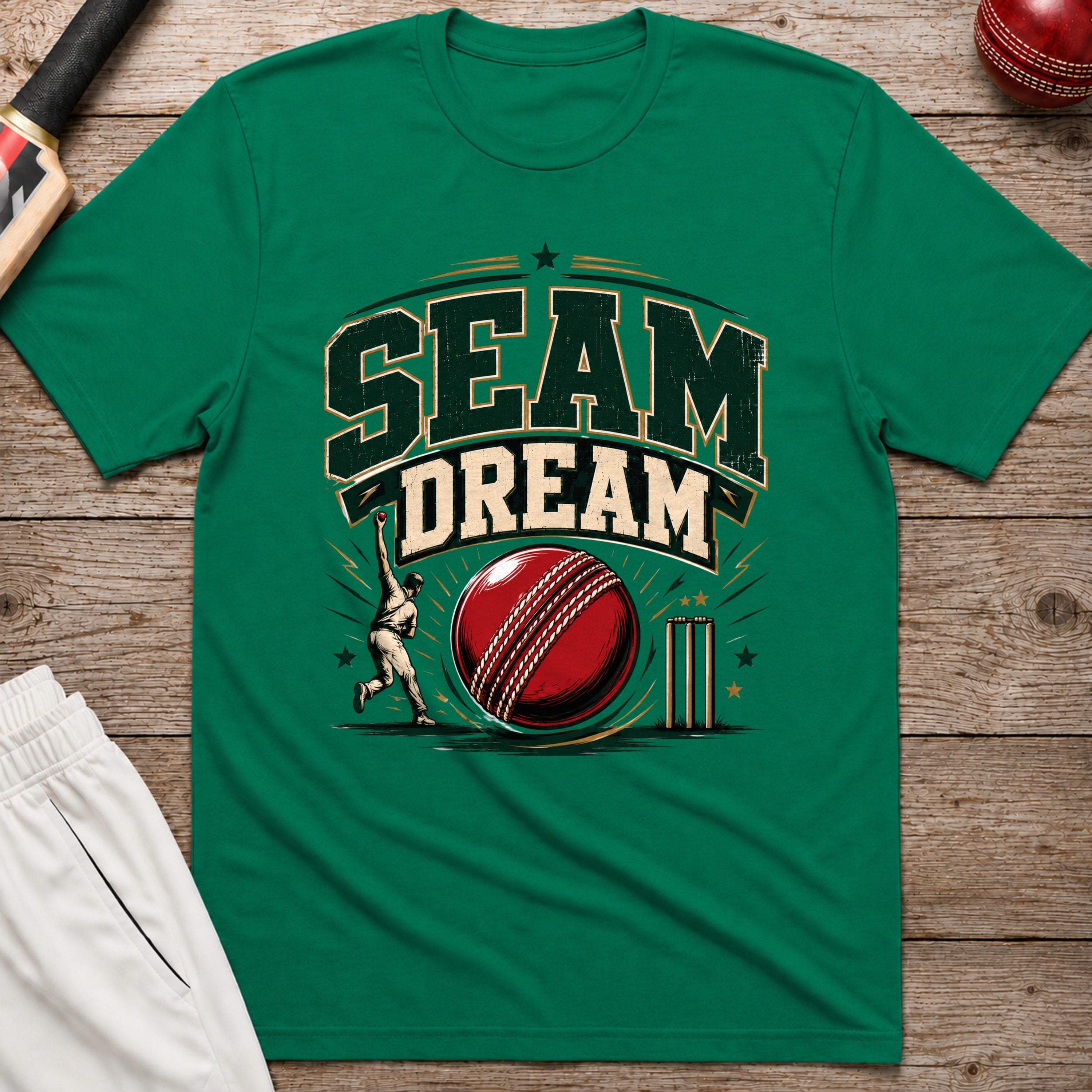 Seam Dream T-Shirt - Kelly Green