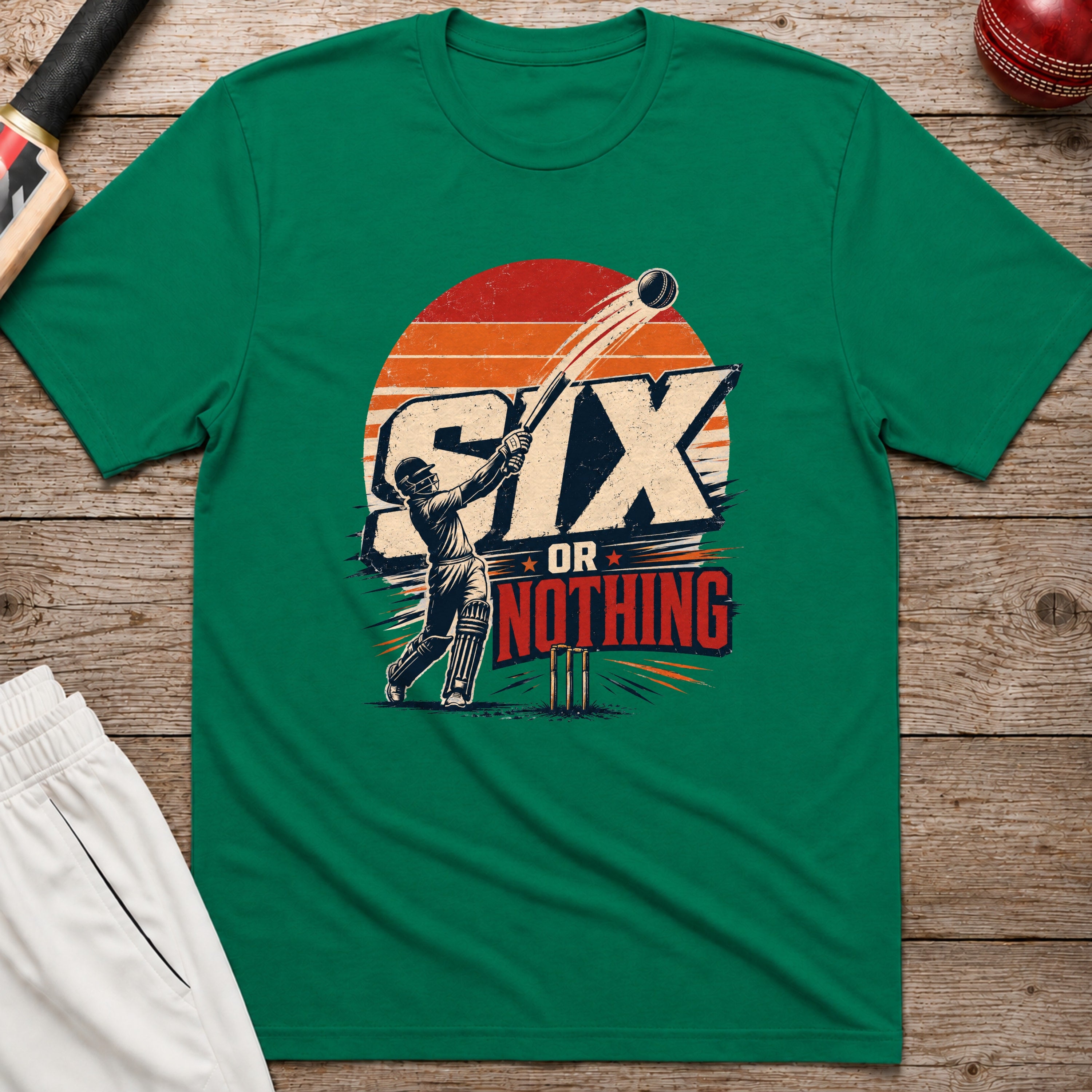 Six Or Nothing T-Shirt - Kelly Green
