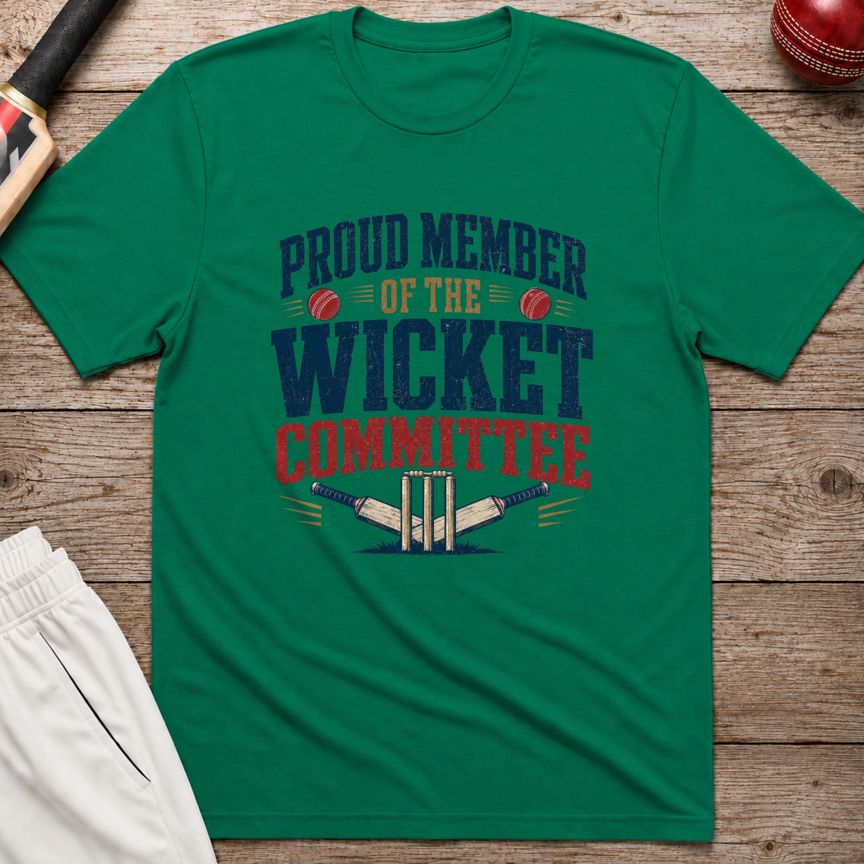 Proud Member Of The Wicket Committee T-Shirt - Kelly Green