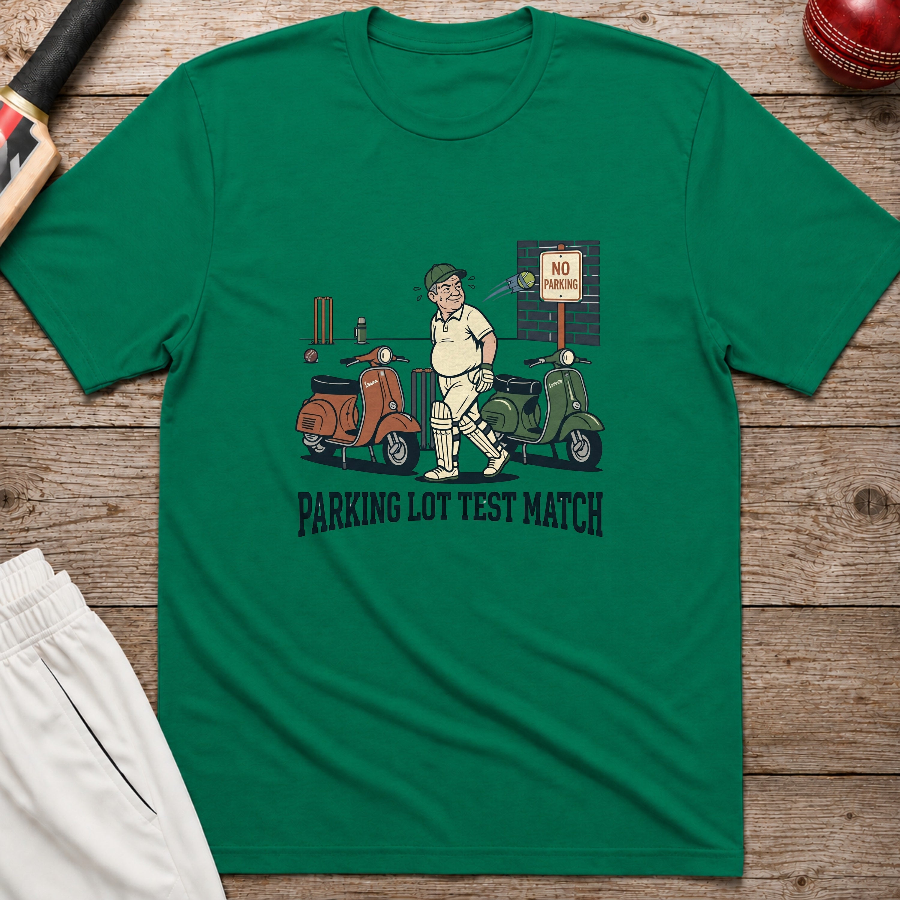 Parking Lot Test Match T-Shirt - Kelly Green