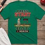 Press Start To Bat Again T-Shirt - Kelly Green