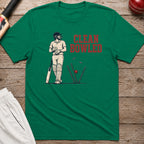 Clean Bowled T-Shirt - Kelly Green