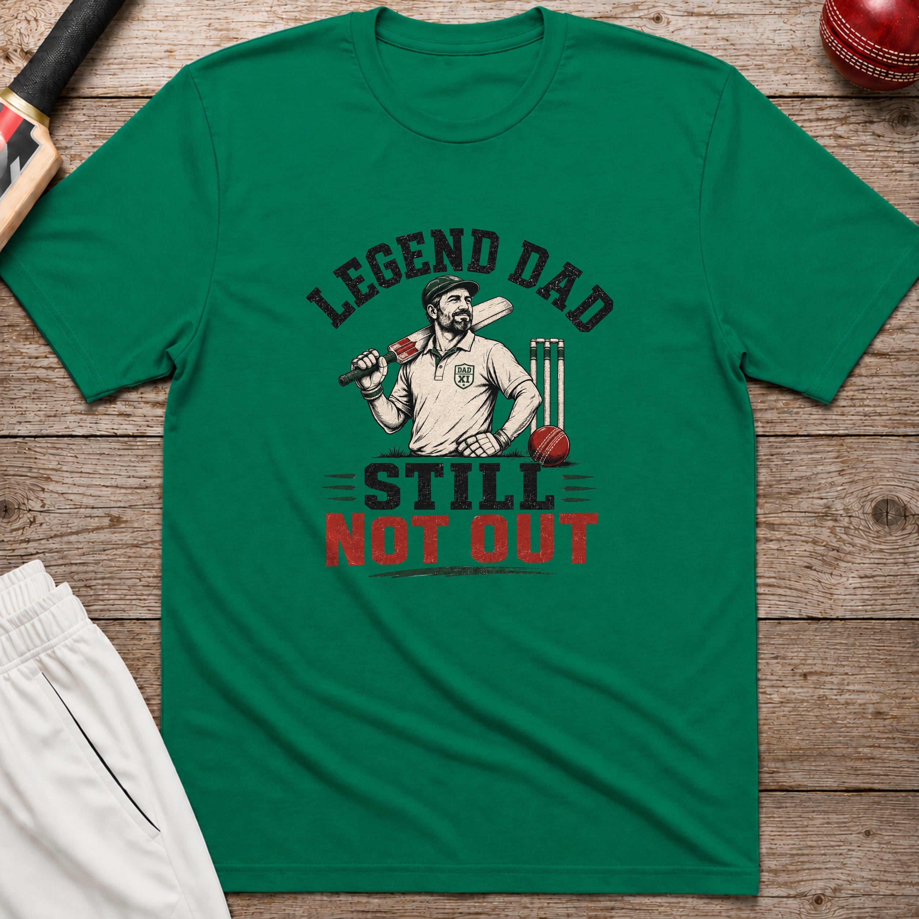 Legend Dad Still Not Out T-Shirt - Kelly Green