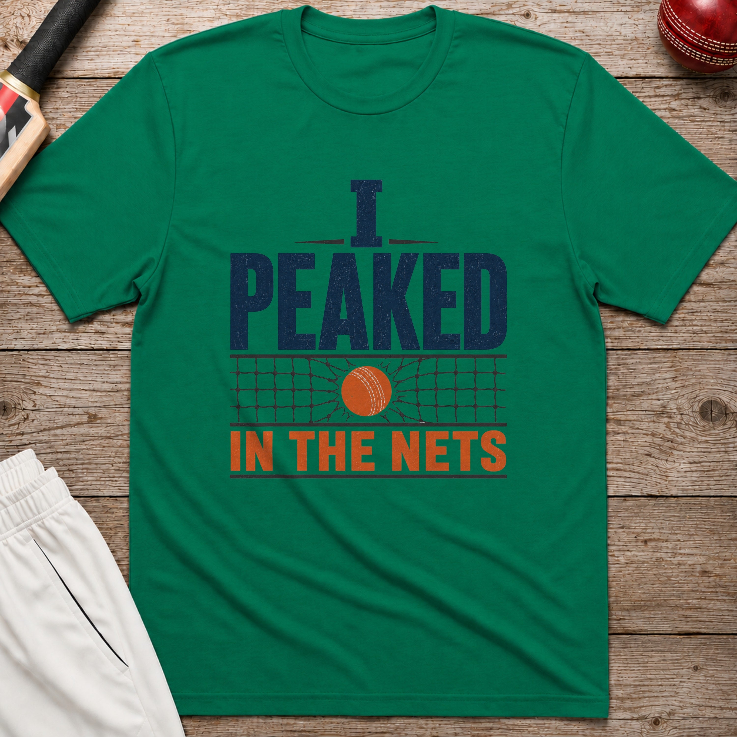 I Peaked In The Nets T-Shirt - Kelly Green
