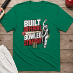 Built Different Bowled Straight T-Shirt - Kelly Green