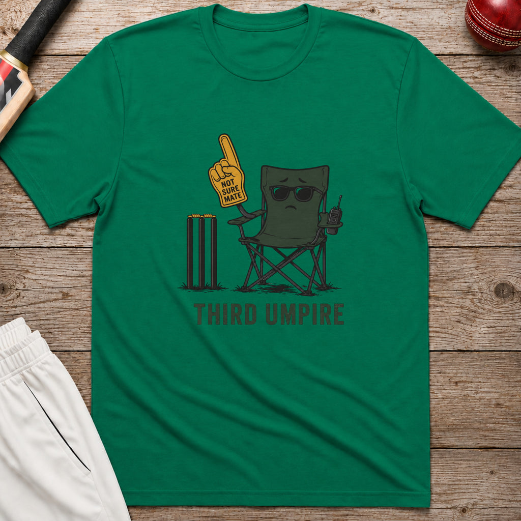 Third Umpire T-Shirt - Kelly Green