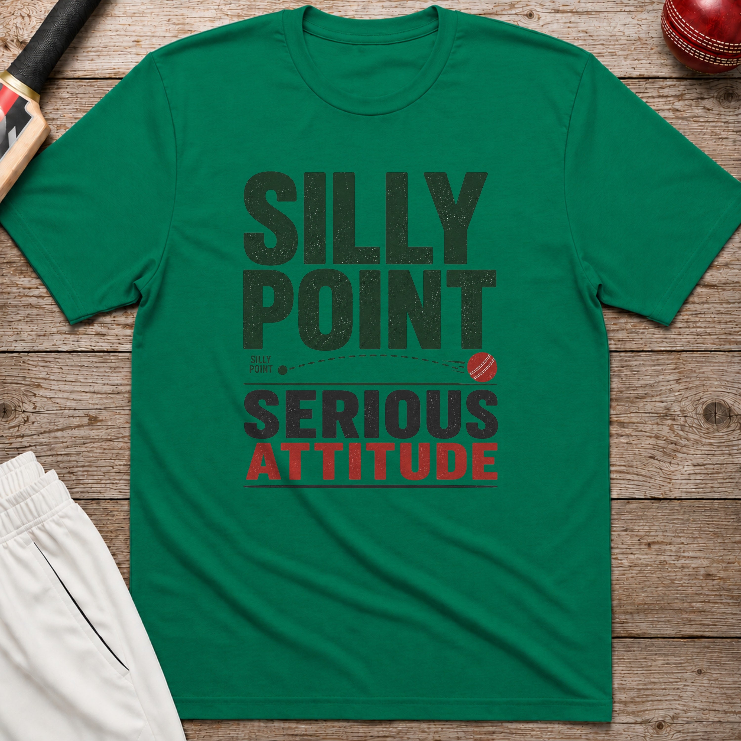 Silly Point Serious Attitude T-Shirt - Kelly Green