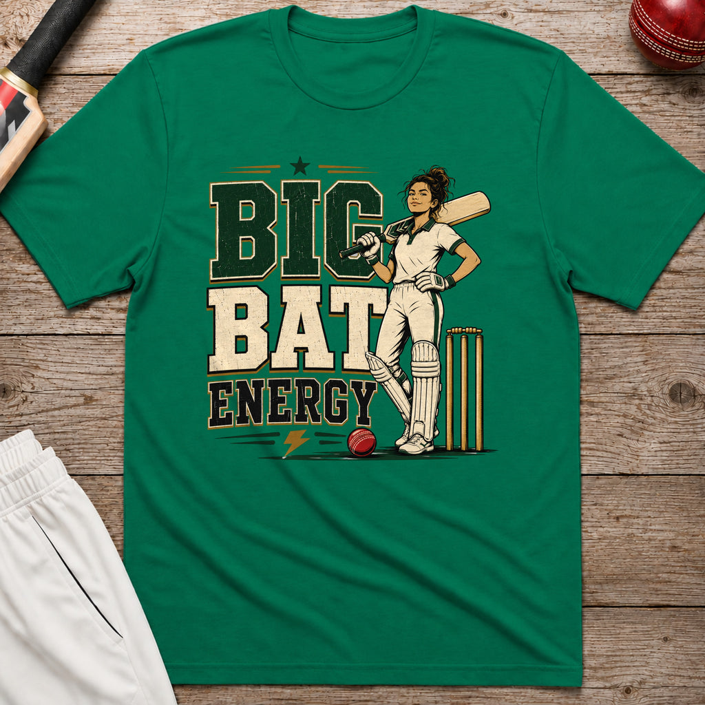 Big Bat Energy T-Shirt - Kelly Green