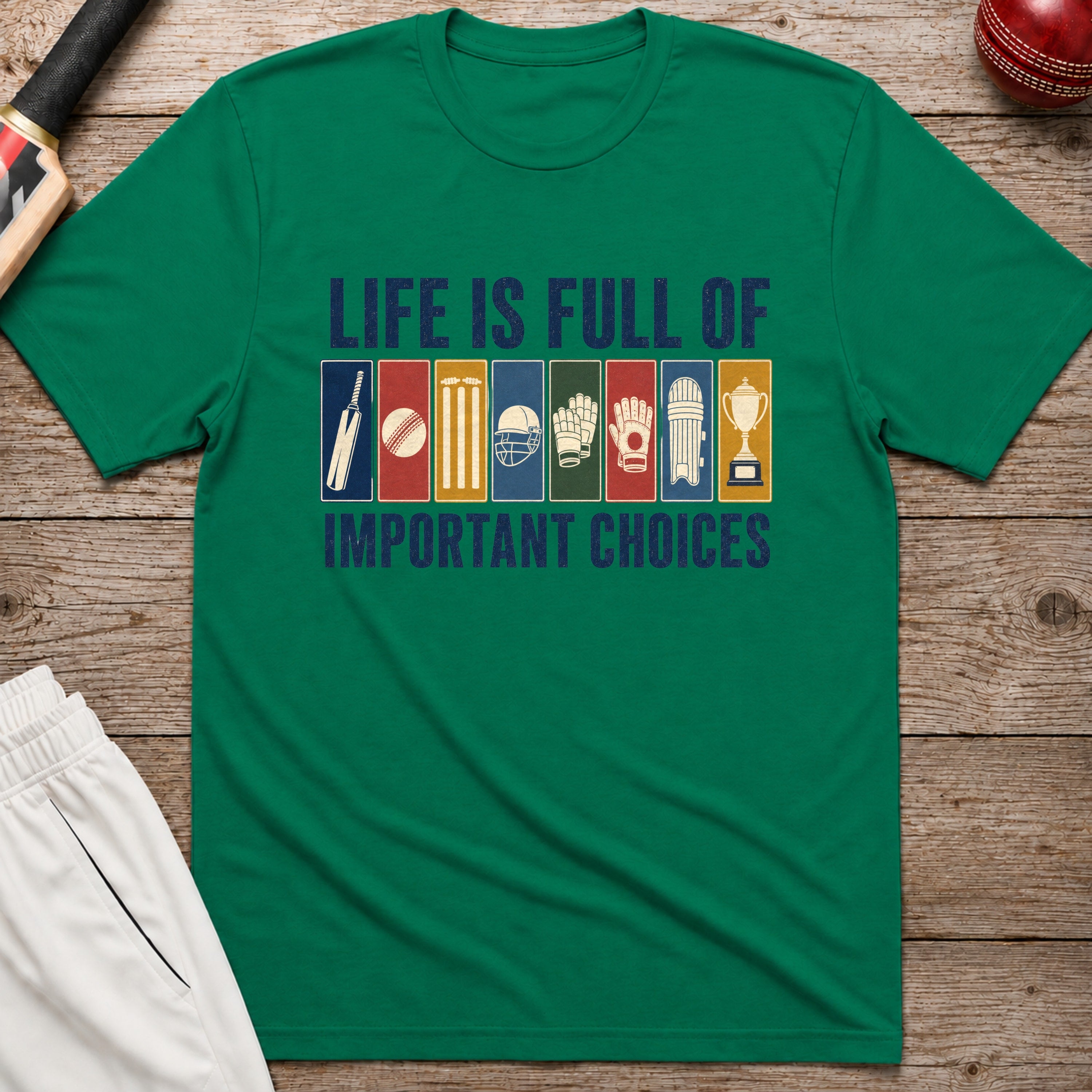 Life Is Full Of Important Choices T-Shirt - Kelly Green