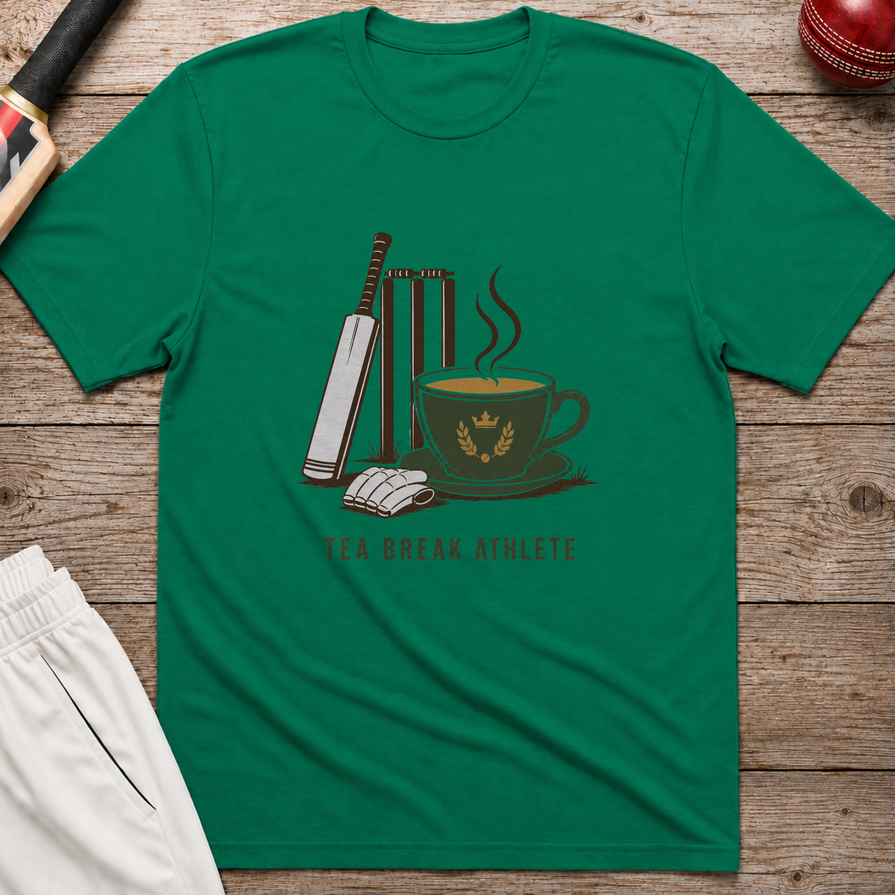 Tea Break Athlete T-Shirt - Kelly Green