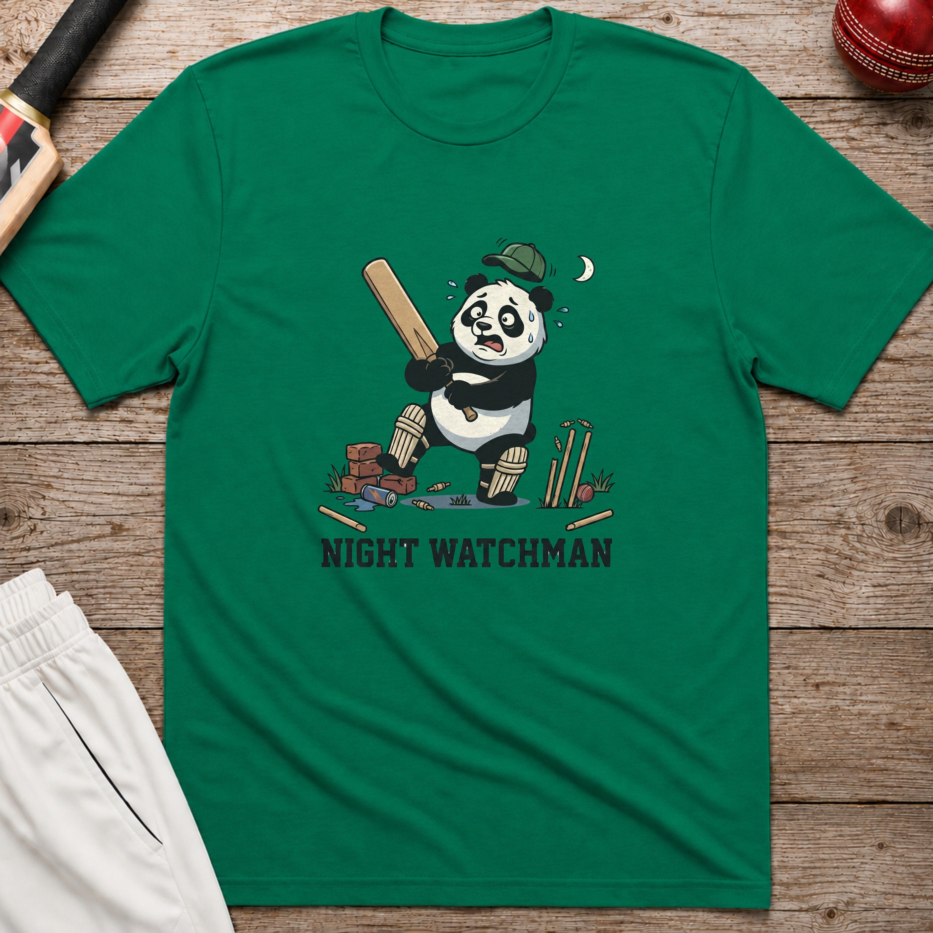 Night Watchman T-Shirt - Kelly Green
