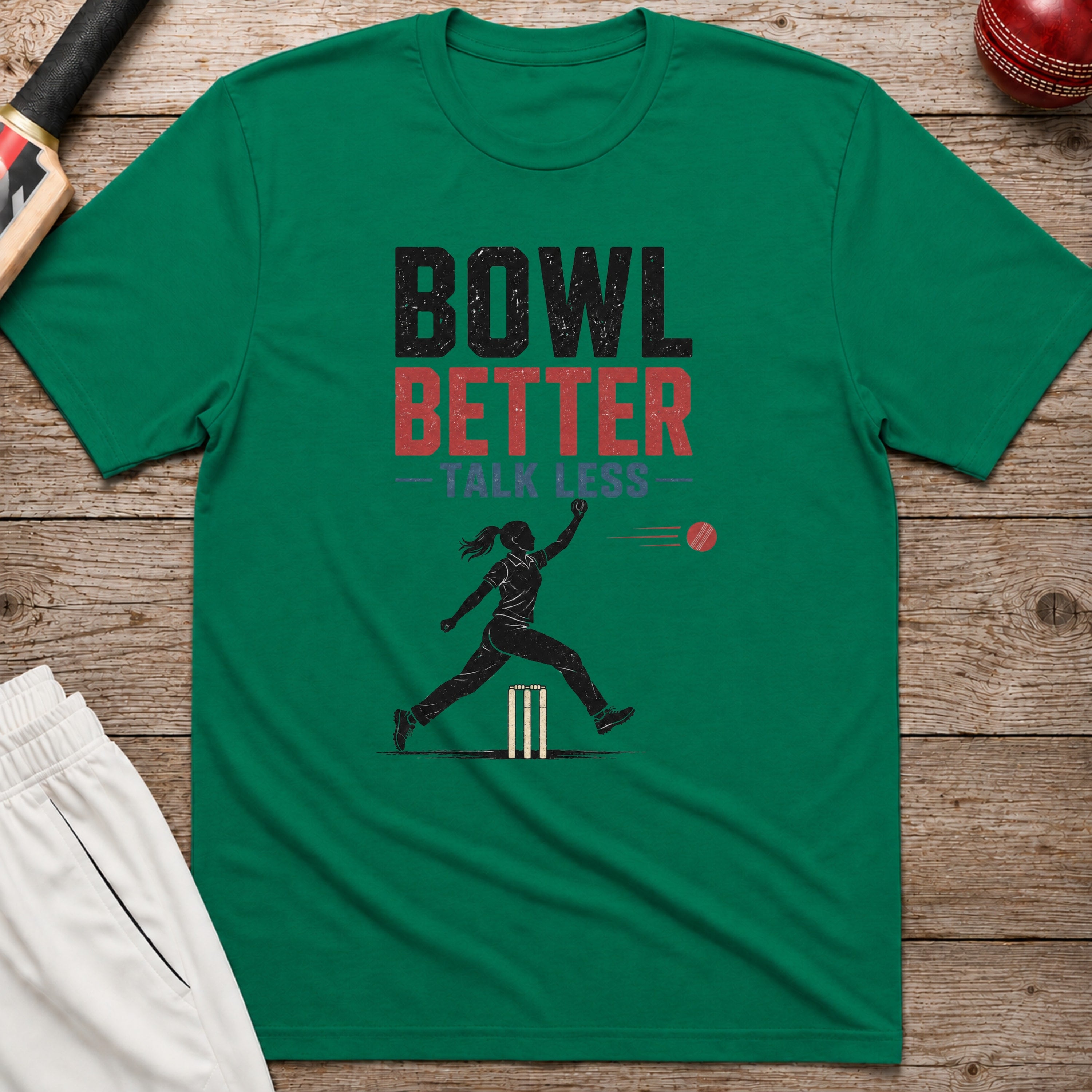 Bowl Better Talk Less T-Shirt - Kelly Green