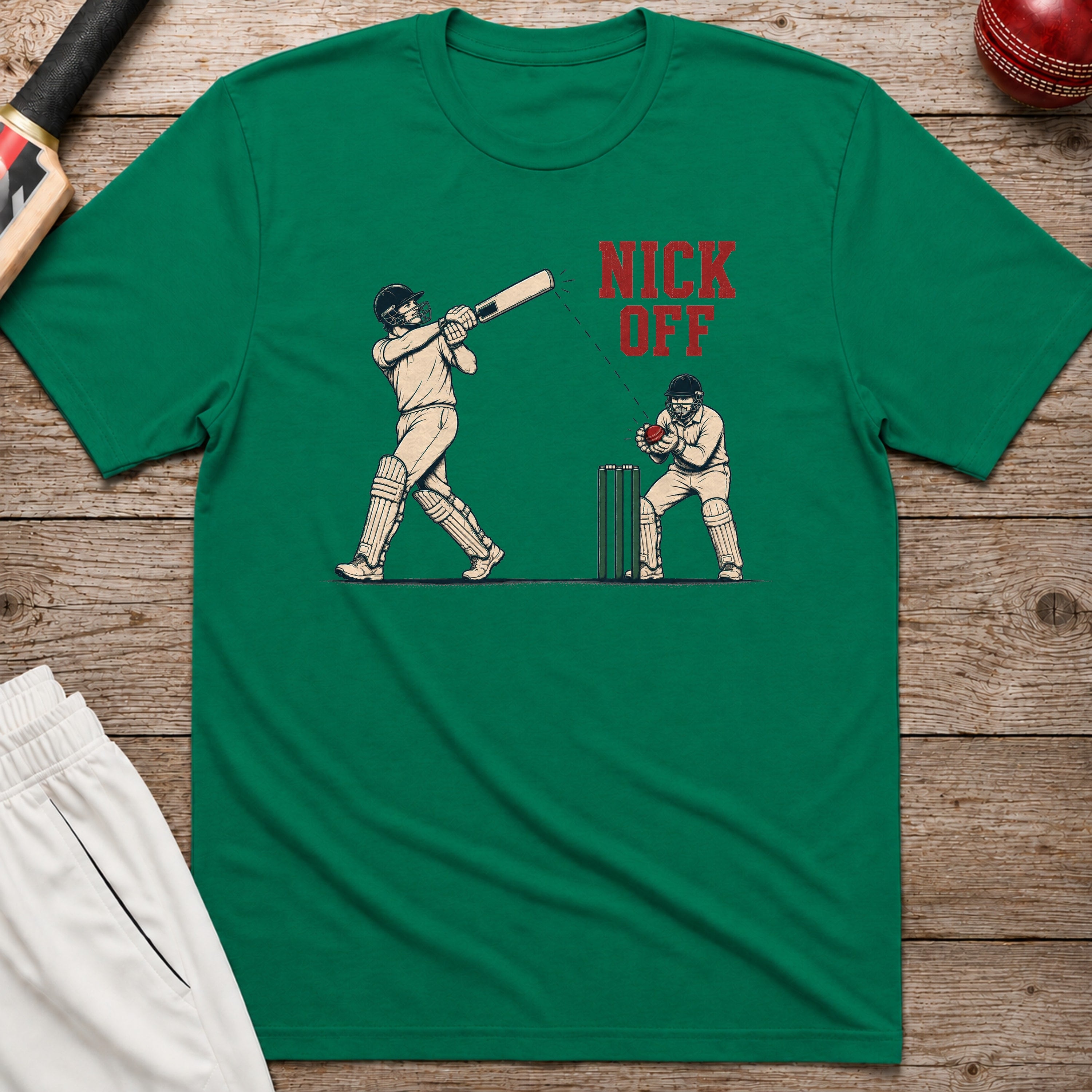 Nick Off T-Shirt - Kelly Green