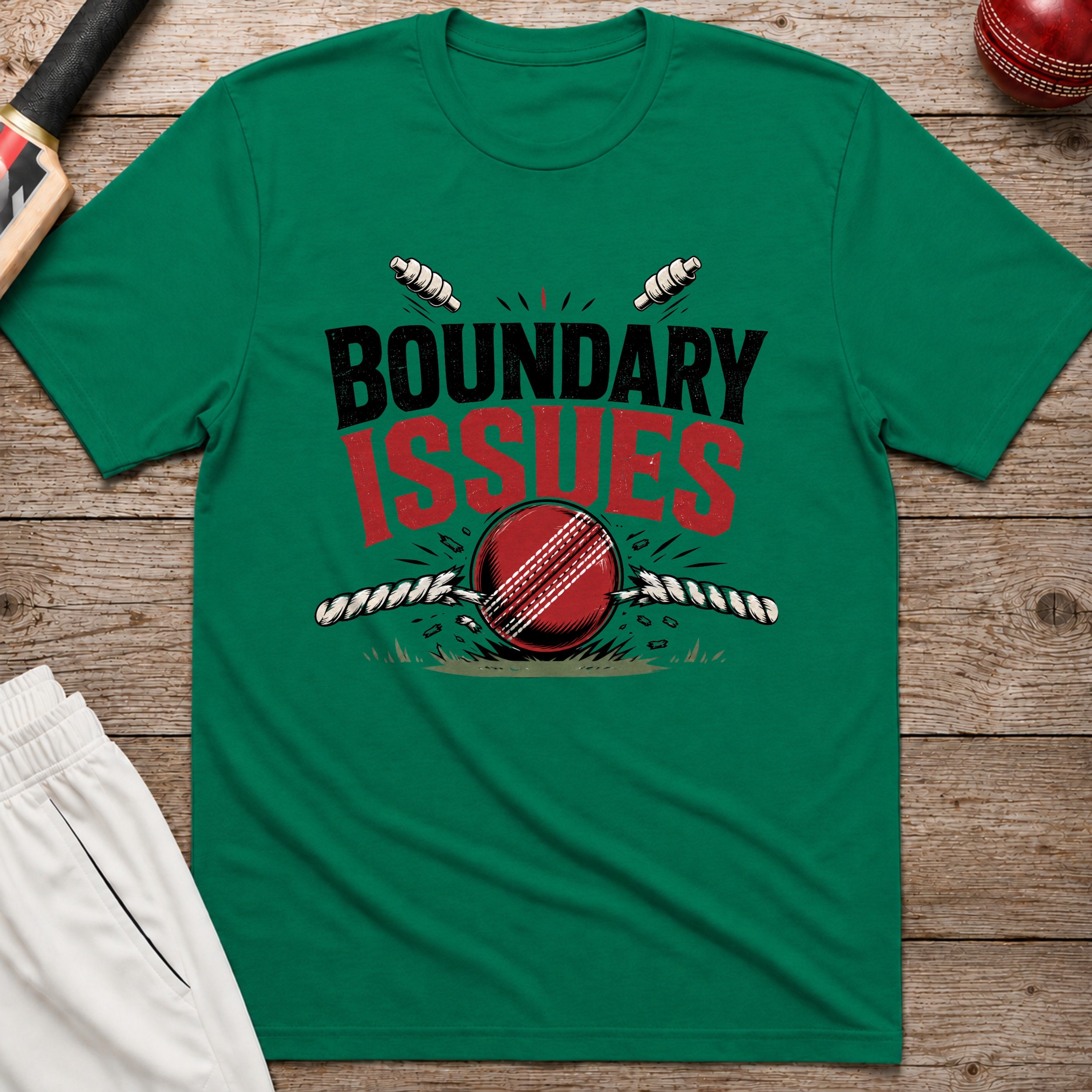 Boundary Issues T-Shirt - Kelly Green