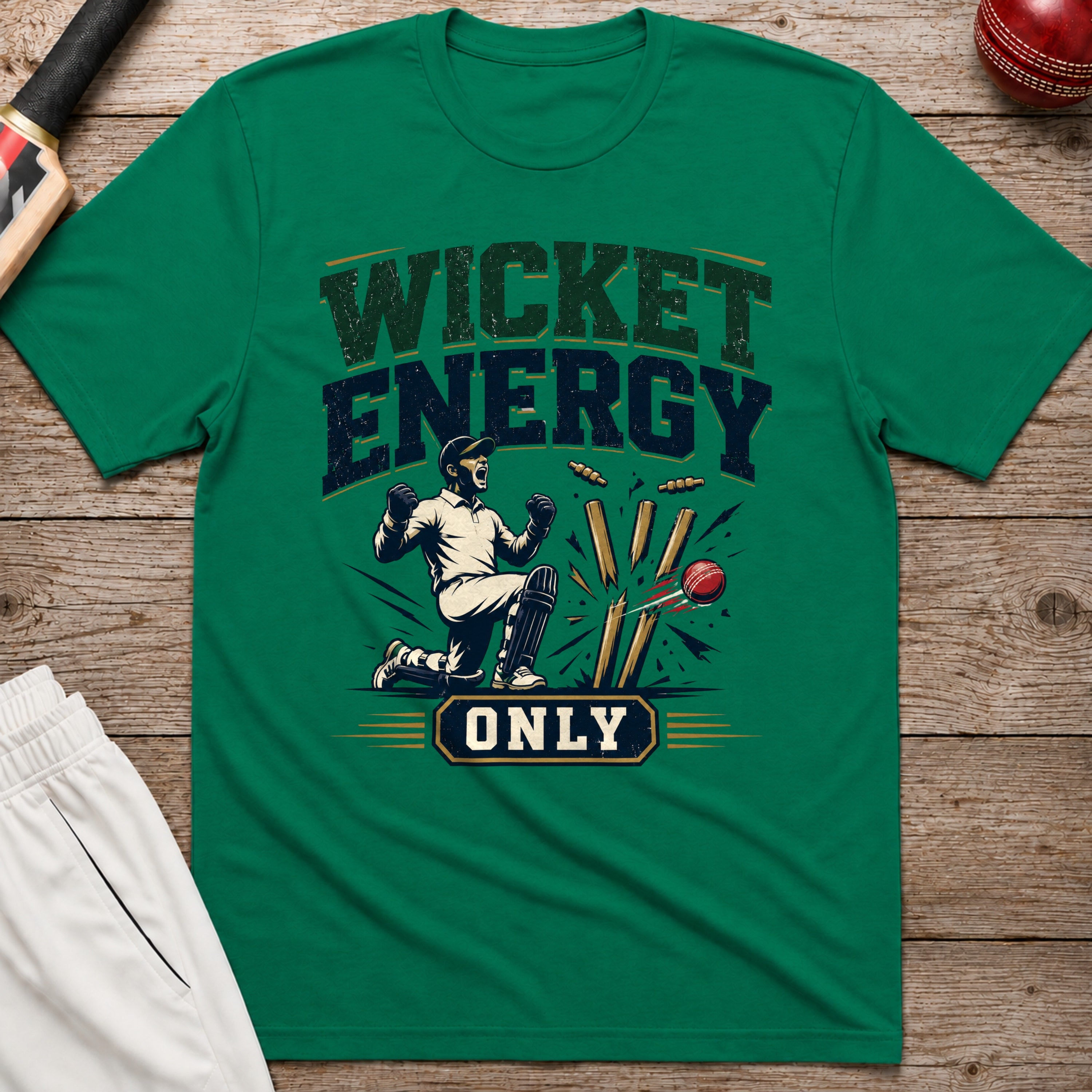 Wicket Energy Only T-Shirt - Kelly Green