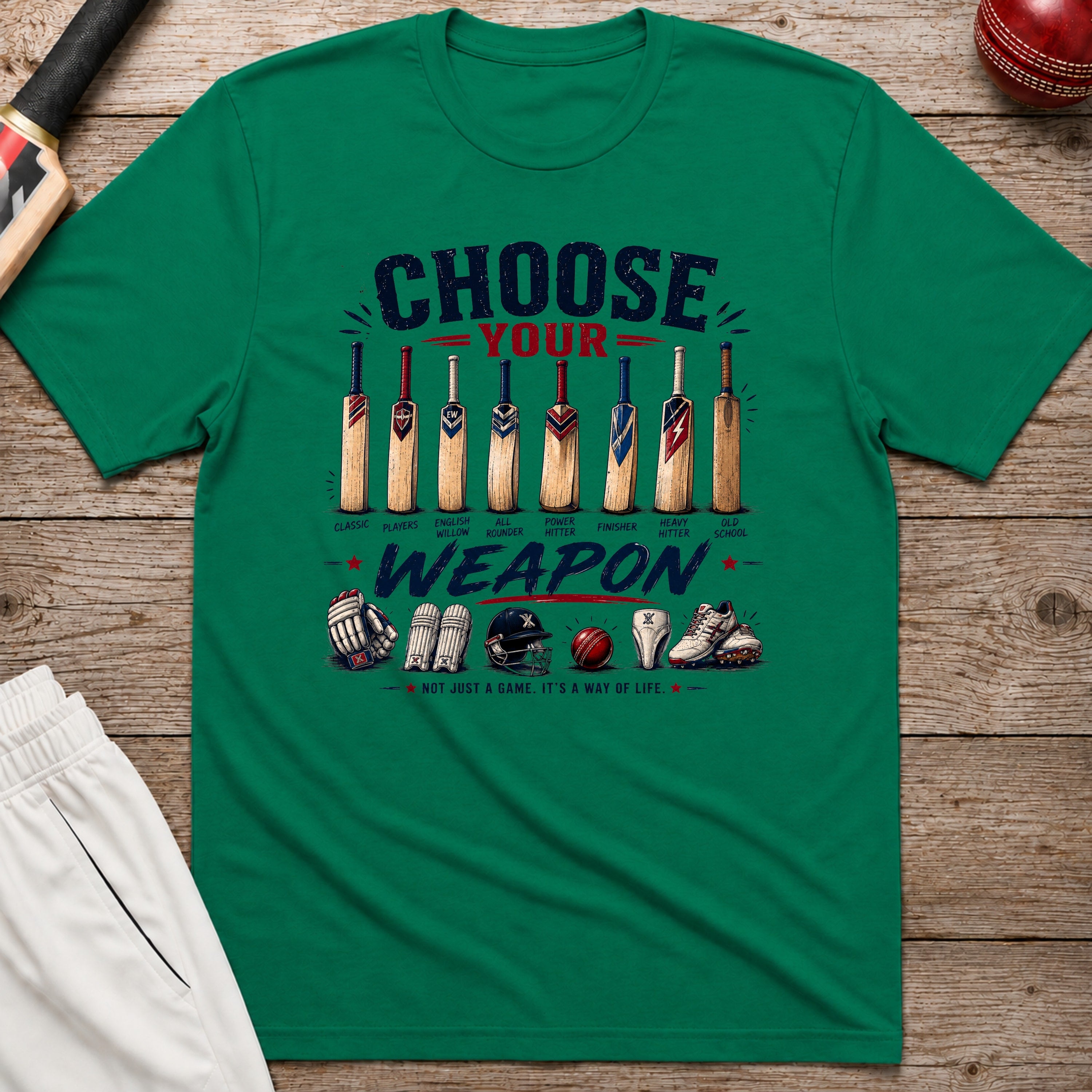 Choose Your Weapon T-Shirt - Kelly Green