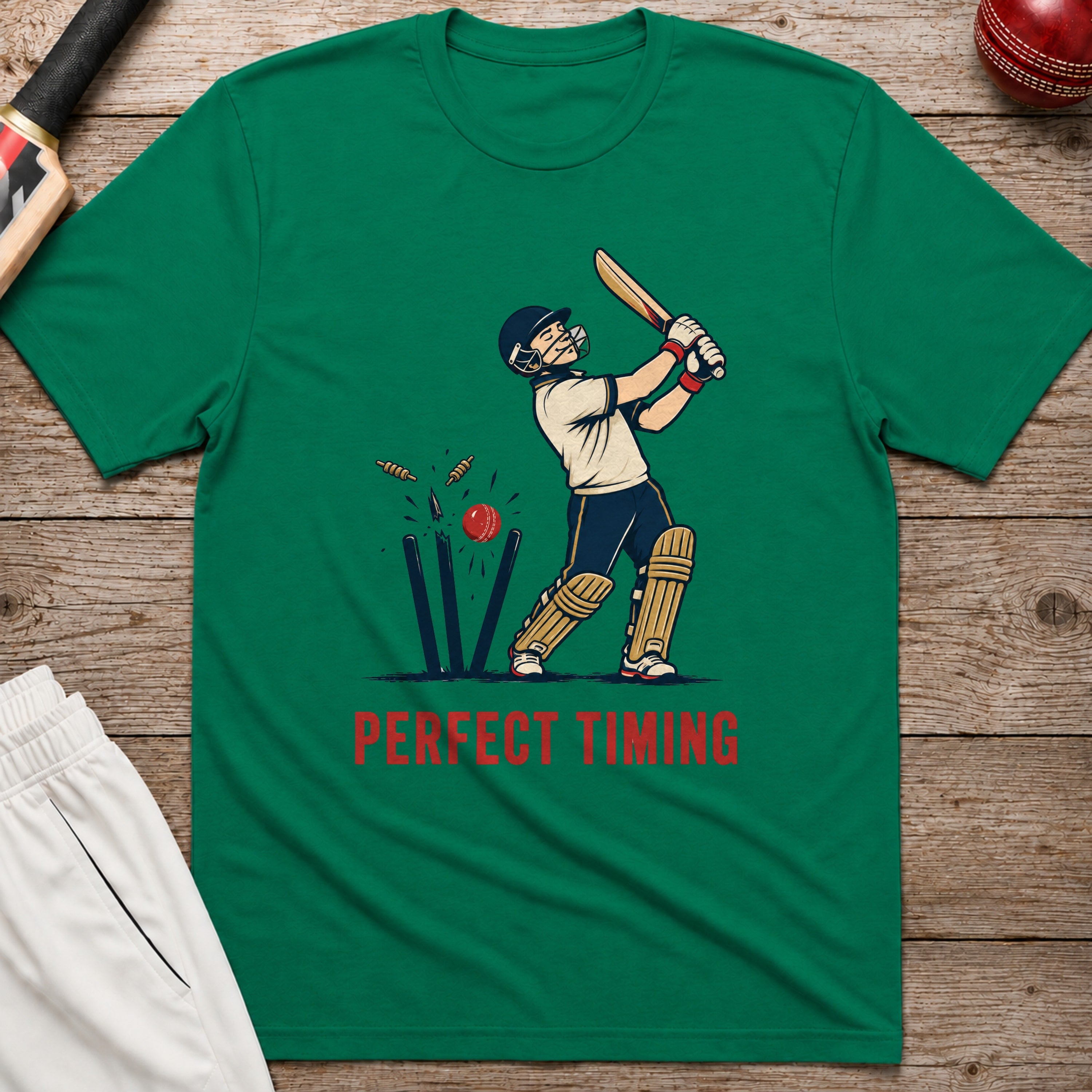 Perfect Timing T-Shirt - Kelly Green