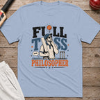 Full Toss Philosopher T-Shirt - Light Blue
