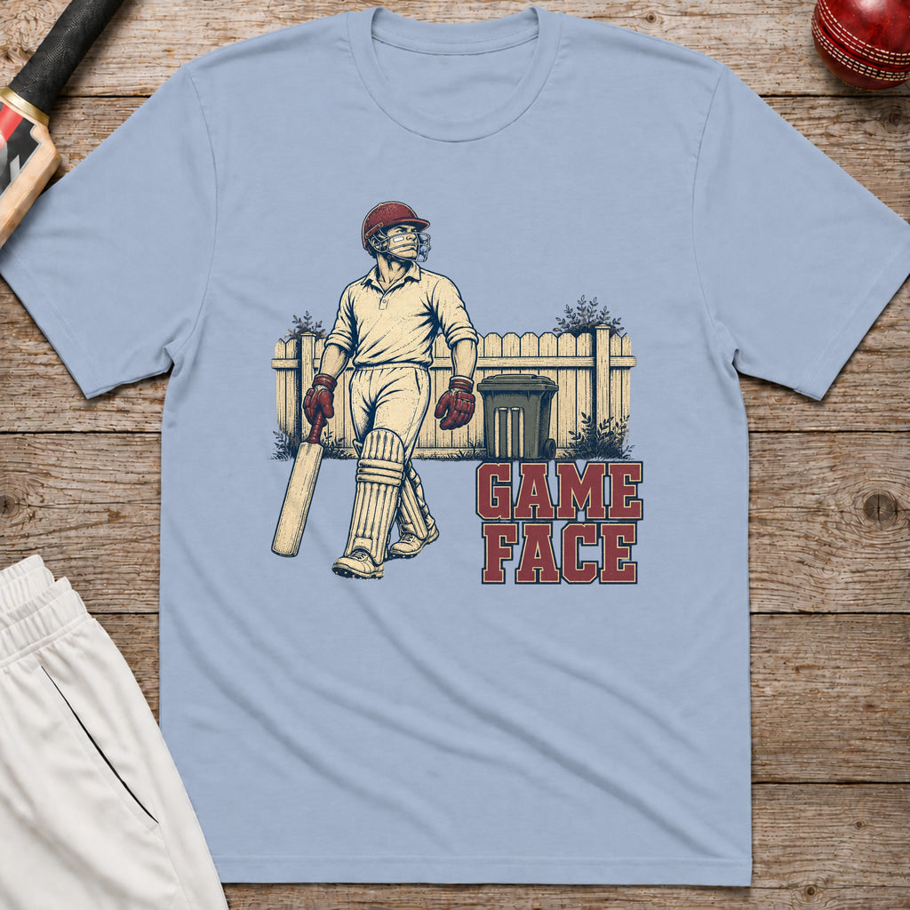 Game Face T-Shirt - Light Blue