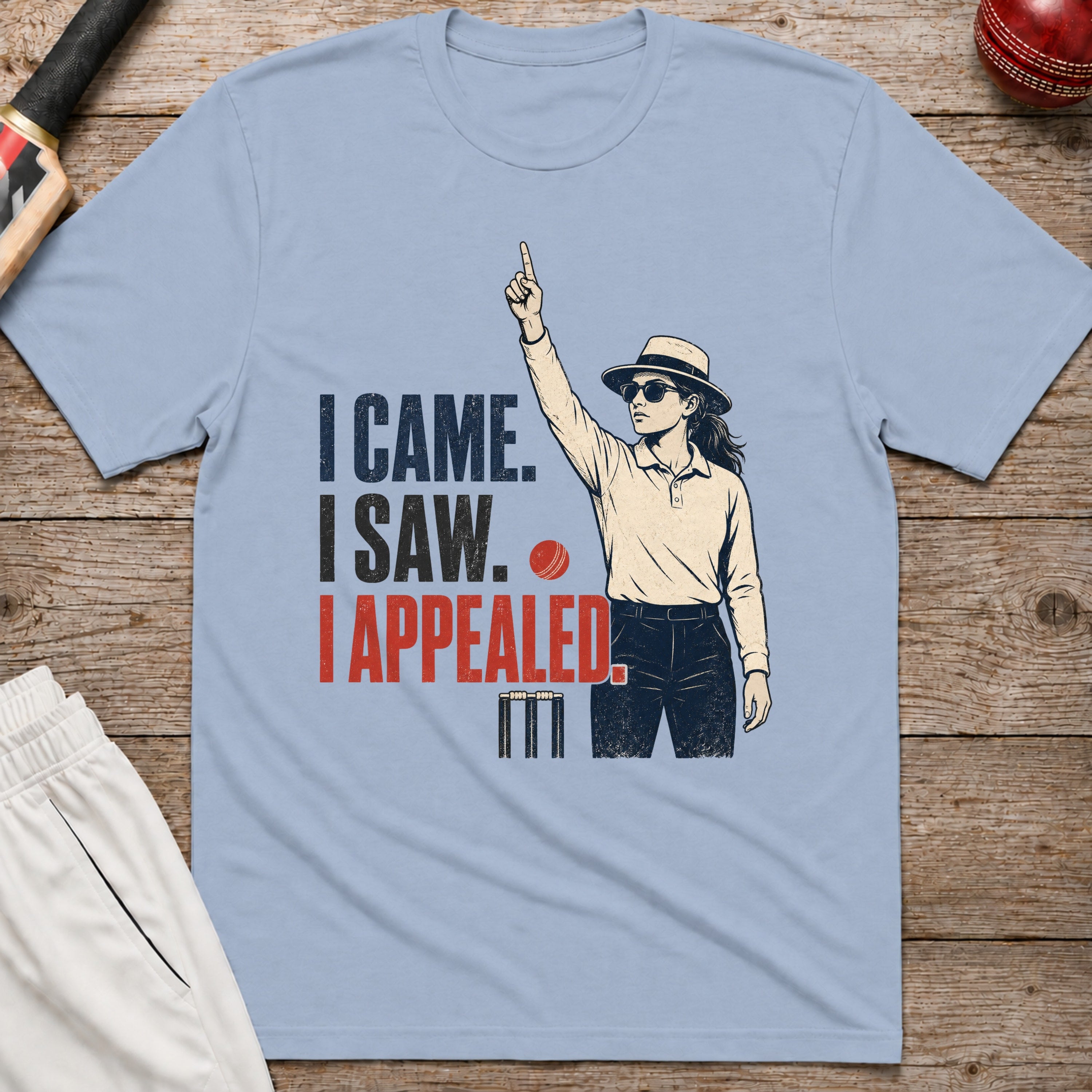 I Came I Saw I Appealed T-Shirt - Light Blue