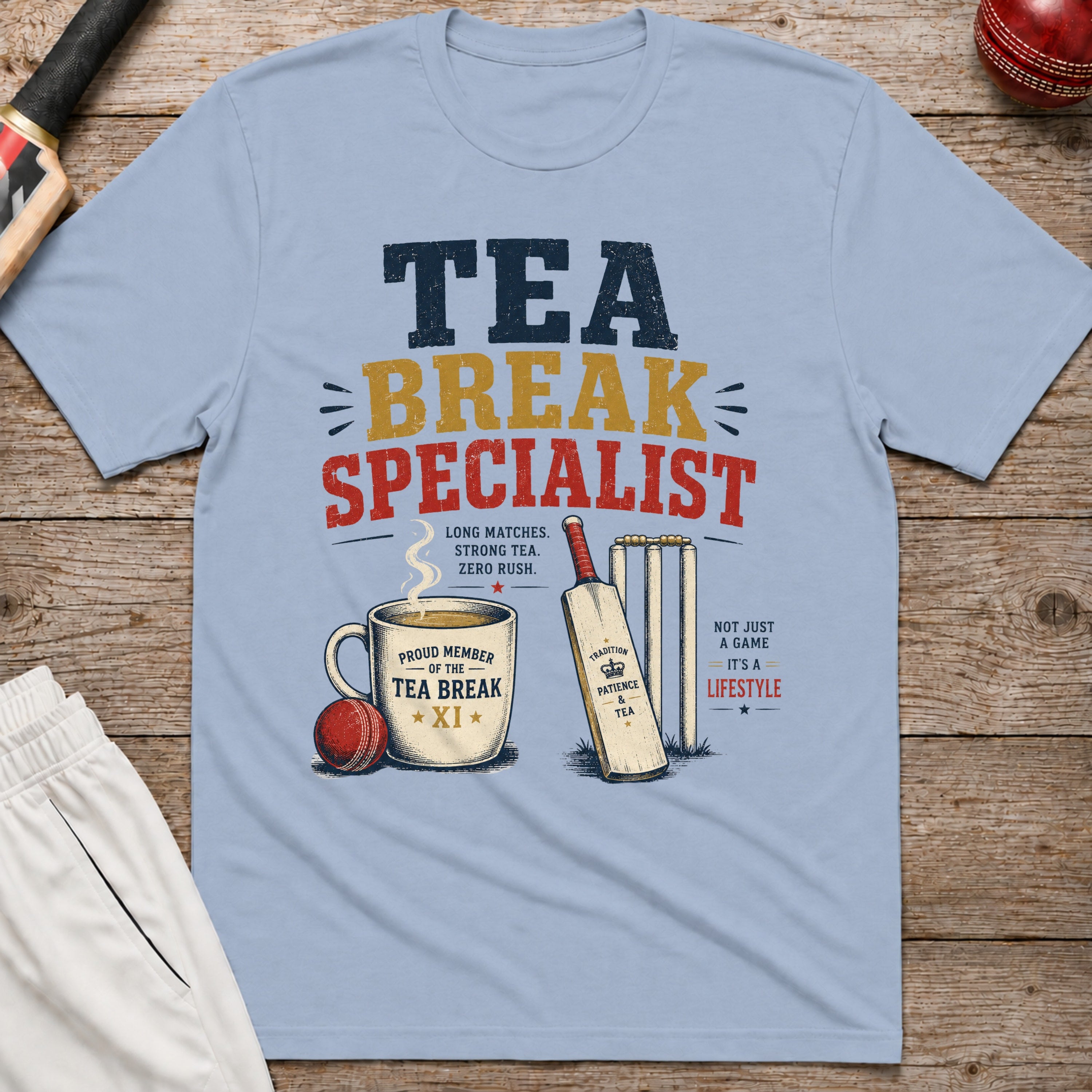 Tea Break Specialist T-Shirt - Light Blue
