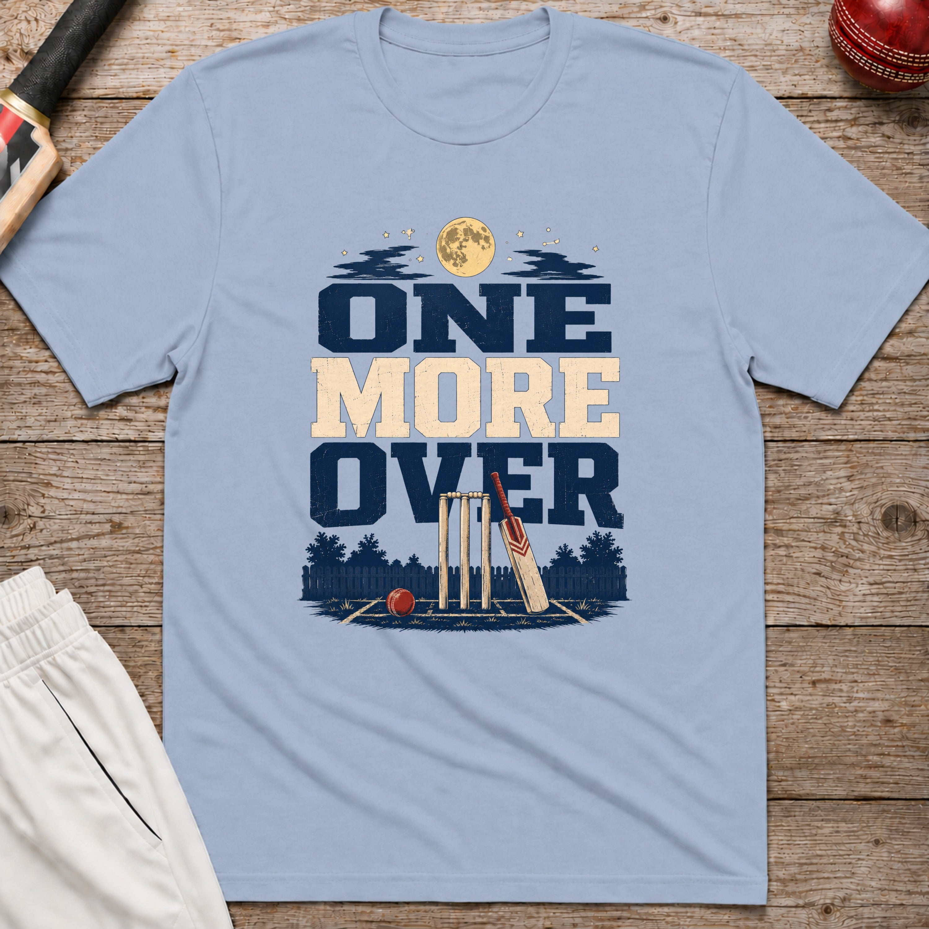 One More Over T-Shirt - Light Blue