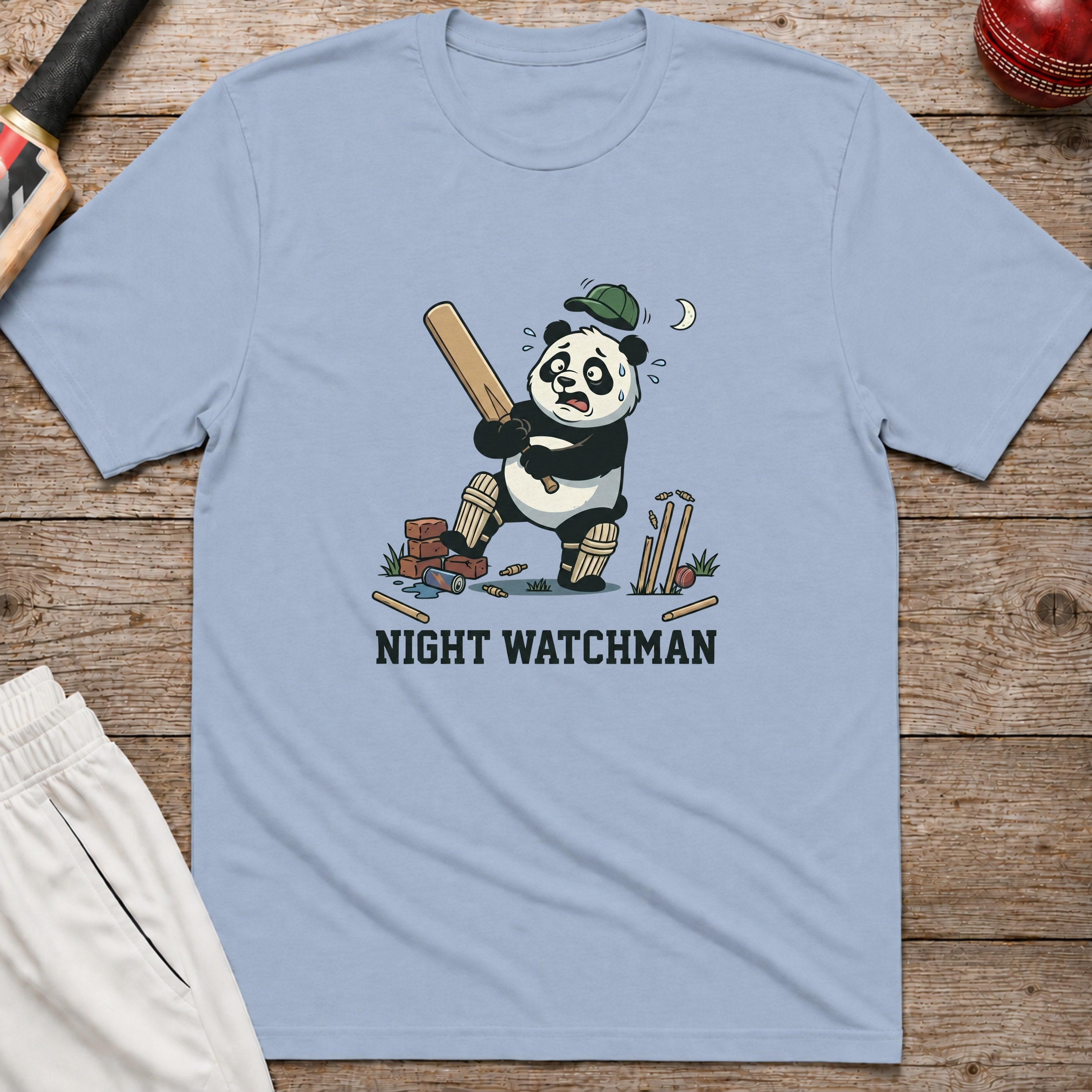Night Watchman T-Shirt - Light Blue