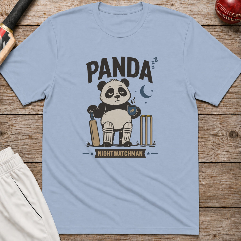 Panda Nightwatchman T-Shirt - Light Blue