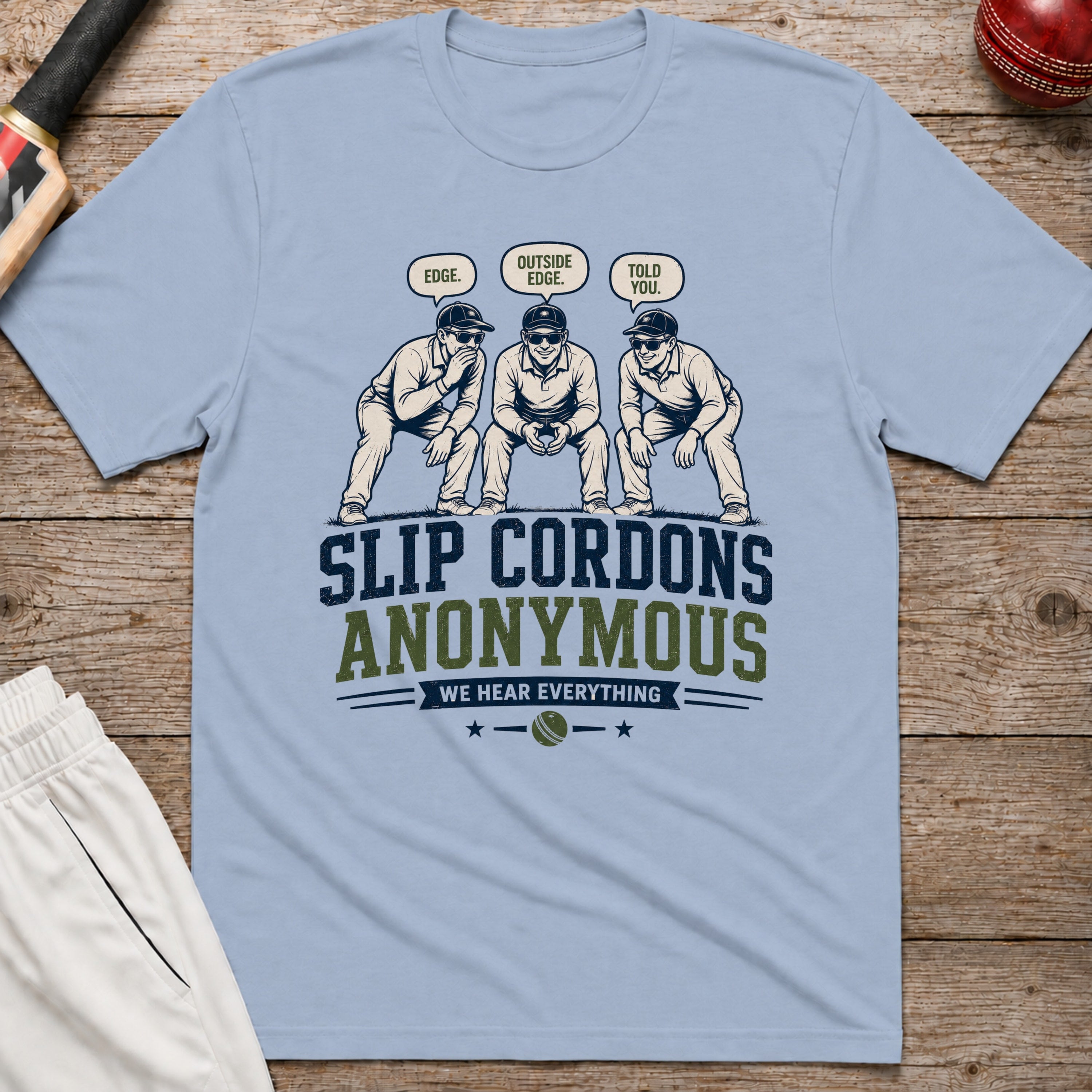 Slip Cordons Anonymous T-Shirt - Light Blue
