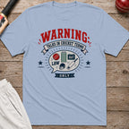 Talks In Cricket Terms Only T-Shirt - Light Blue