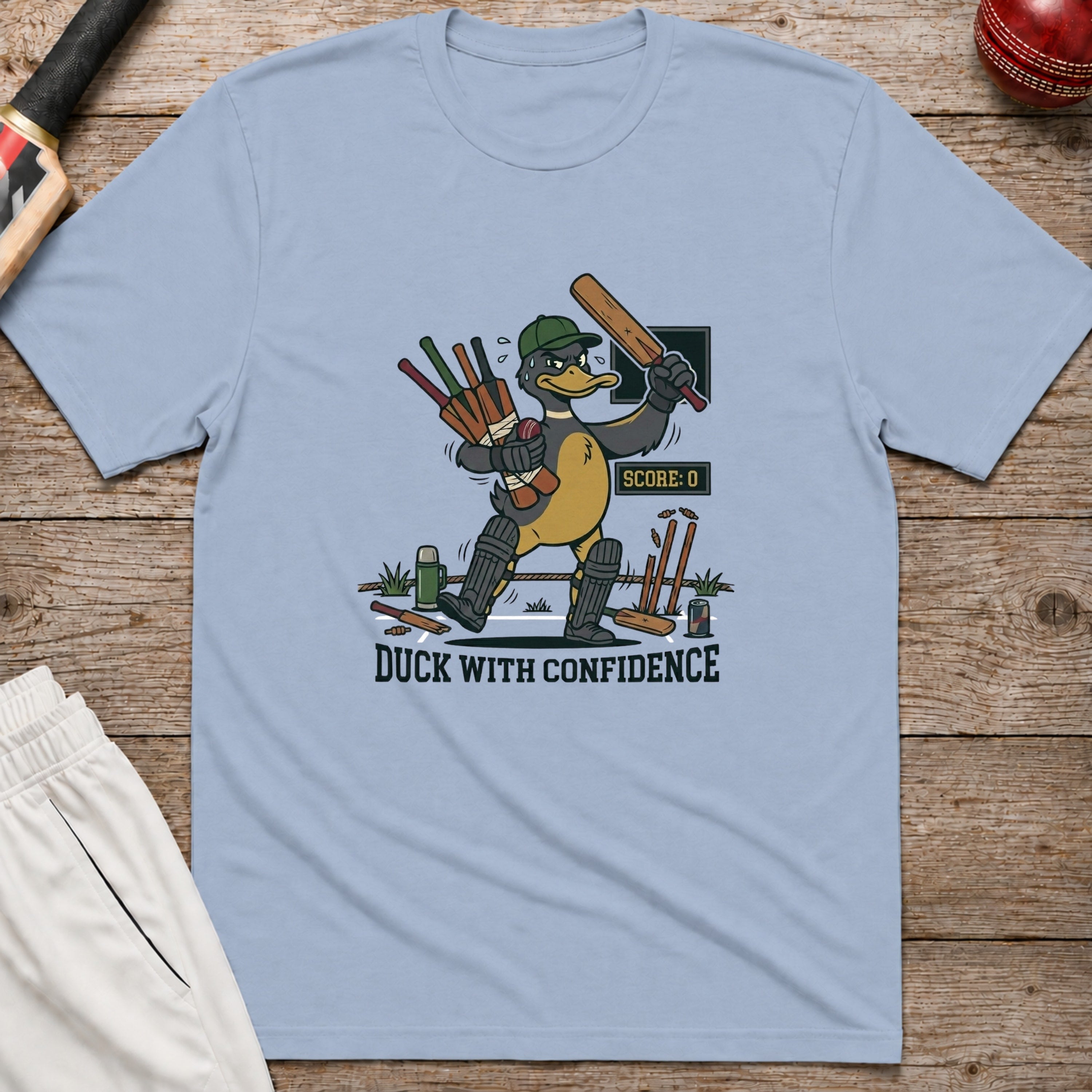 Duck With Confidence T-Shirt - Light Blue