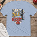 Best Dad By Wicket T-Shirt - Light Blue