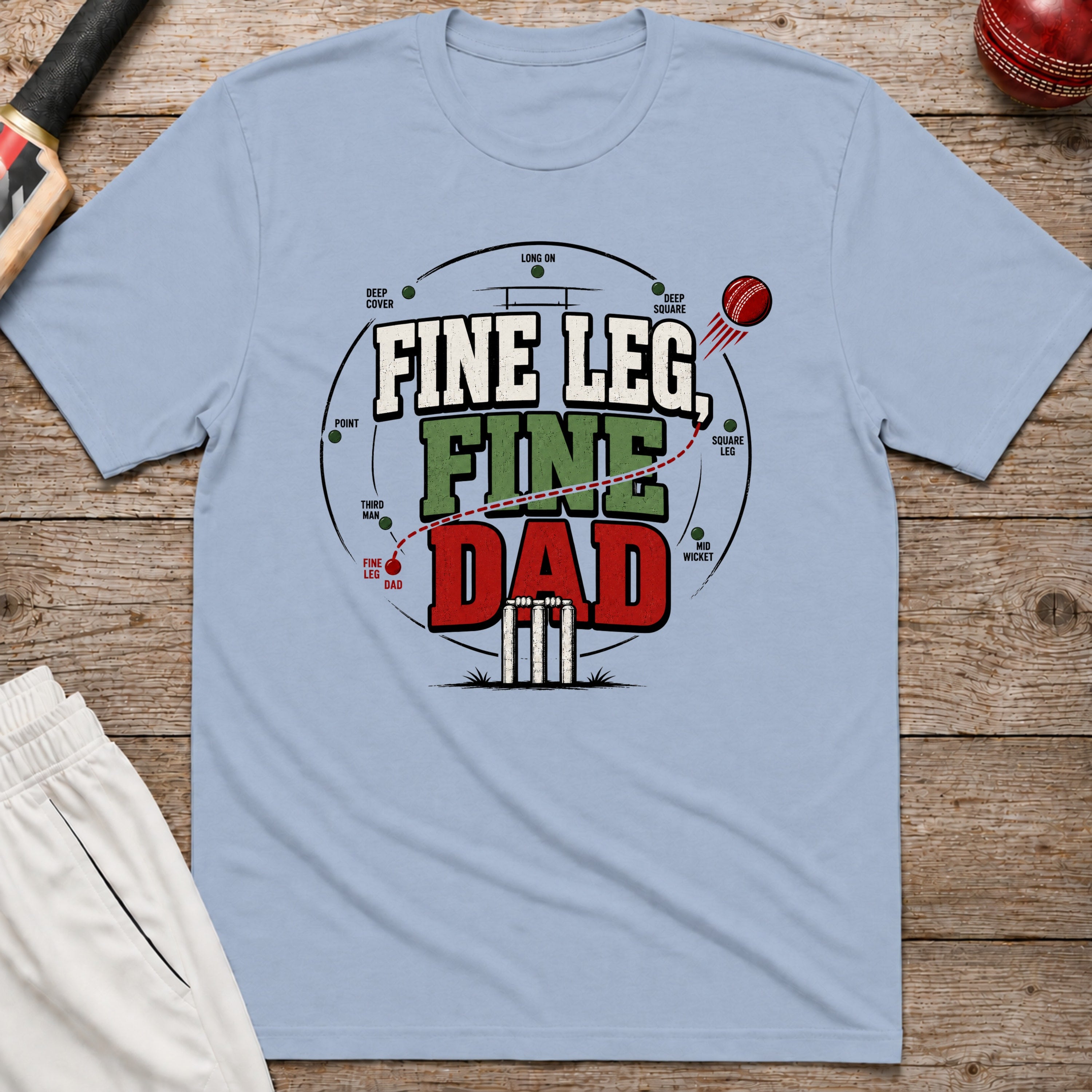 Fine Leg Fine Dad T-Shirt - Light Blue