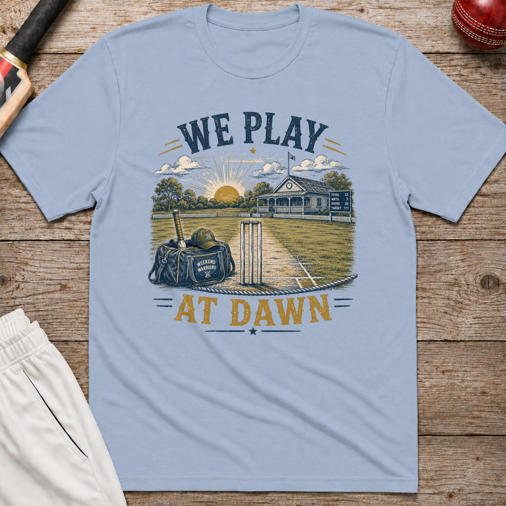 We Play At Dawn T-Shirt - Light Blue