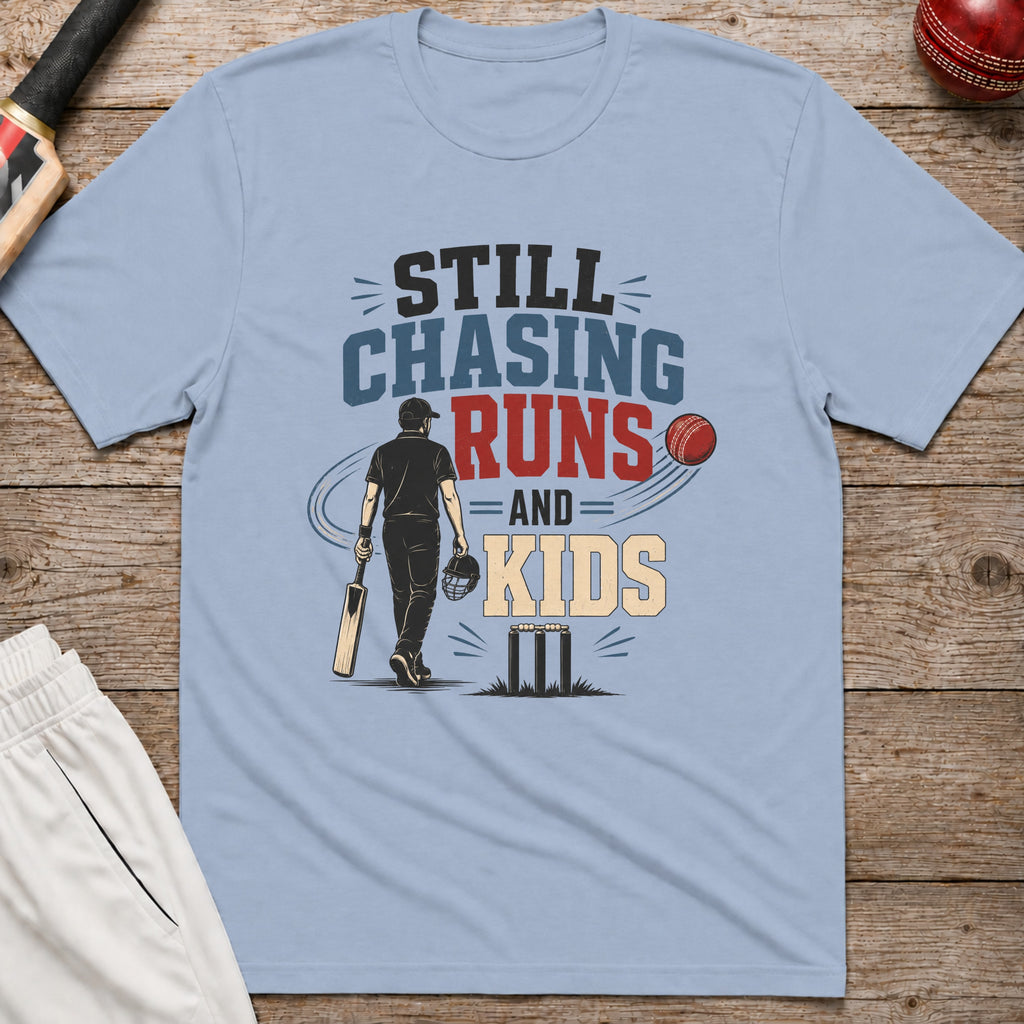 Still Chasing Runs And Kids T-Shirt - Light Blue