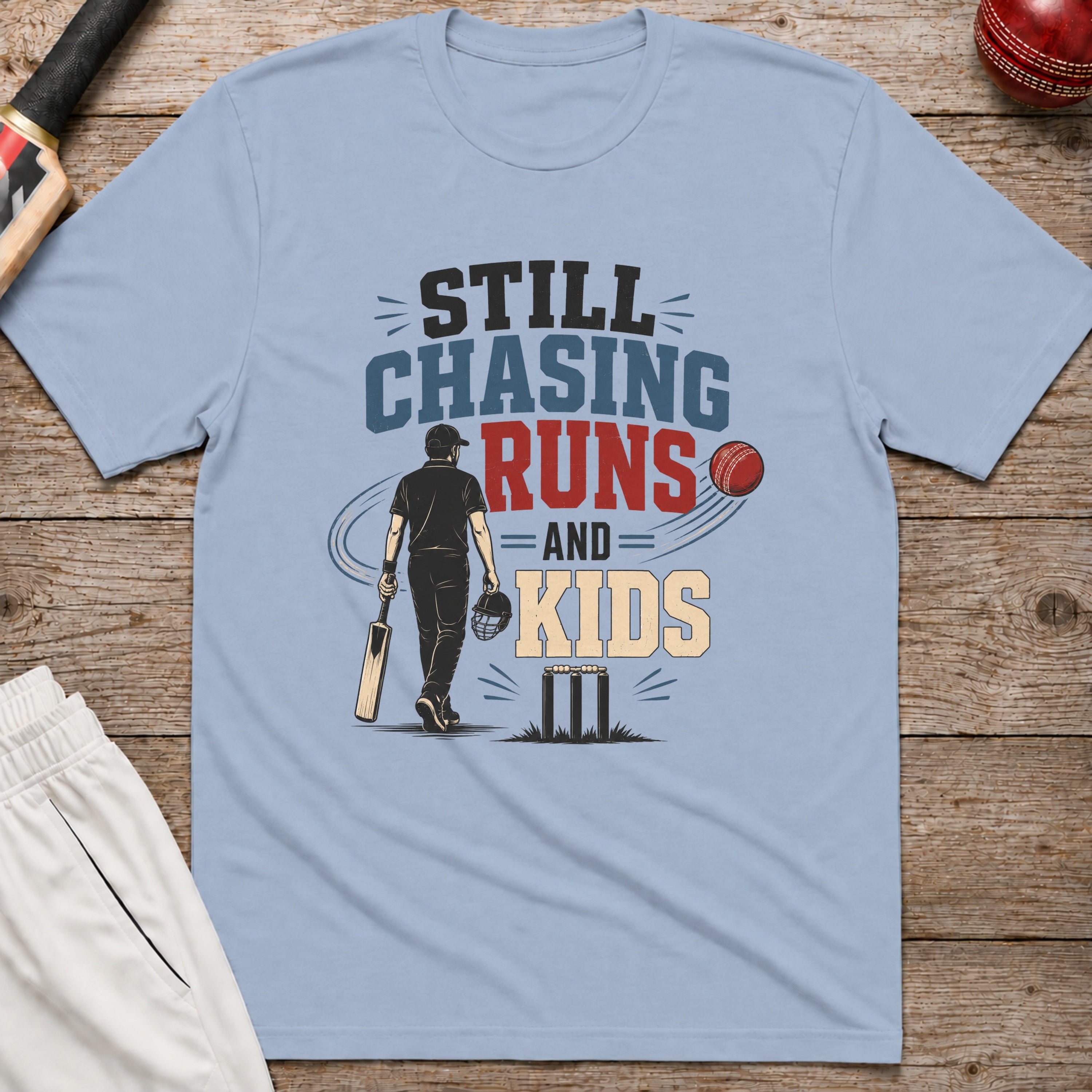 Still Chasing Runs And Kids T-Shirt - Light Blue