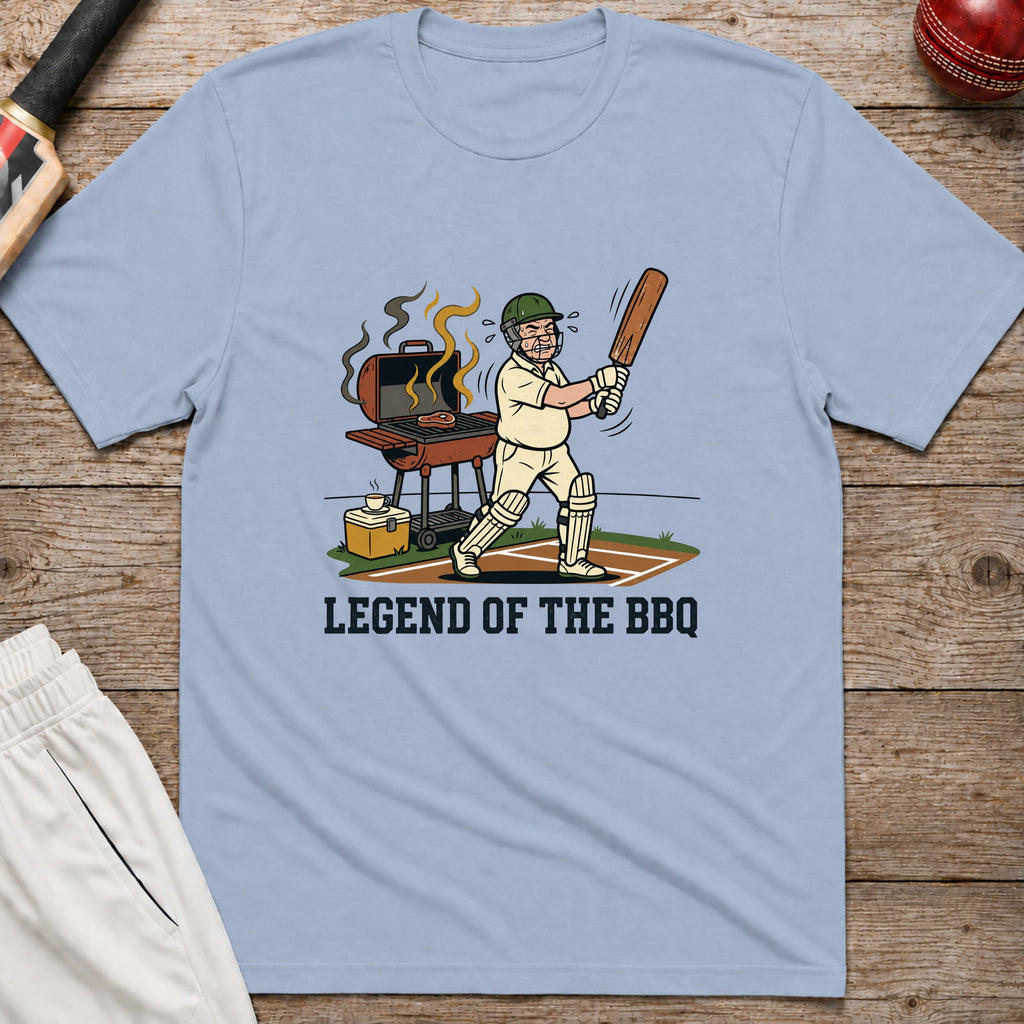 Legend Of The Bbq T-Shirt - Light Blue