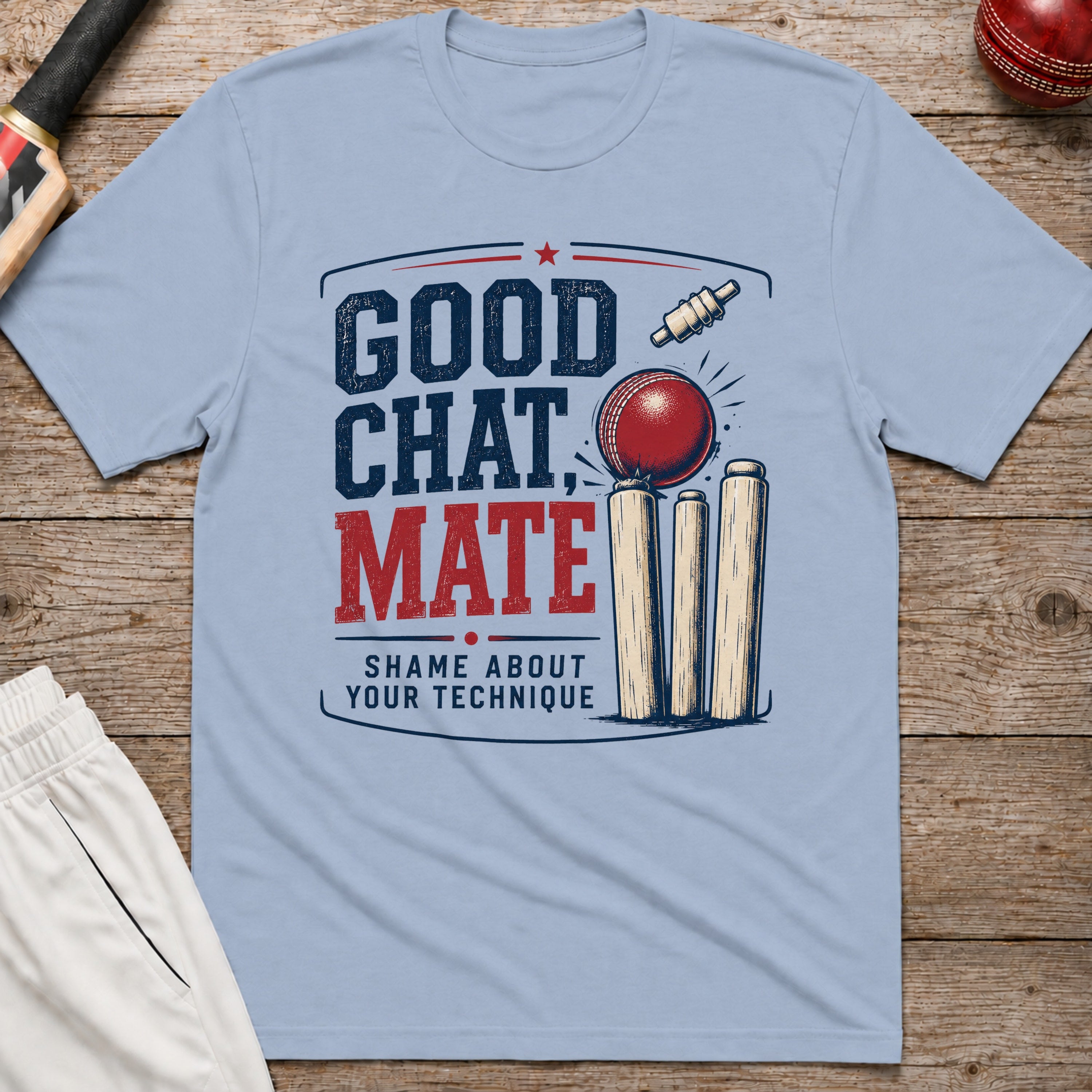 Good Chat Mate T-Shirt - Light Blue