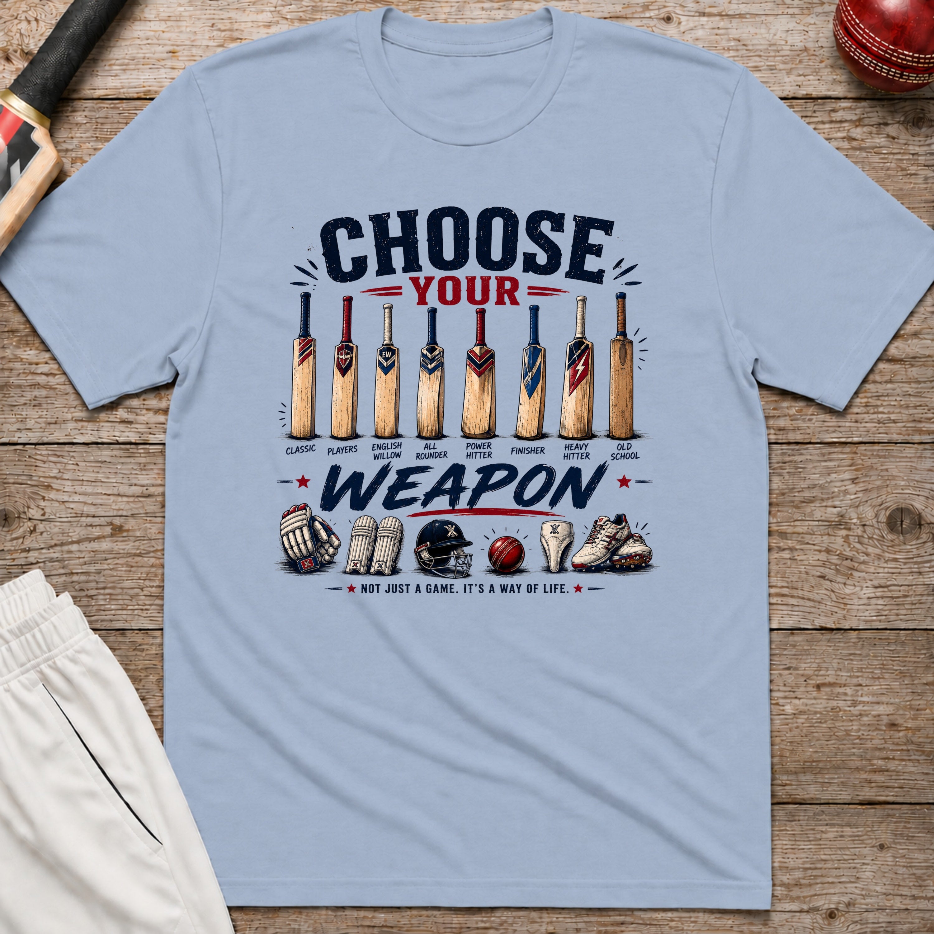 Choose Your Weapon T-Shirt - Light Blue