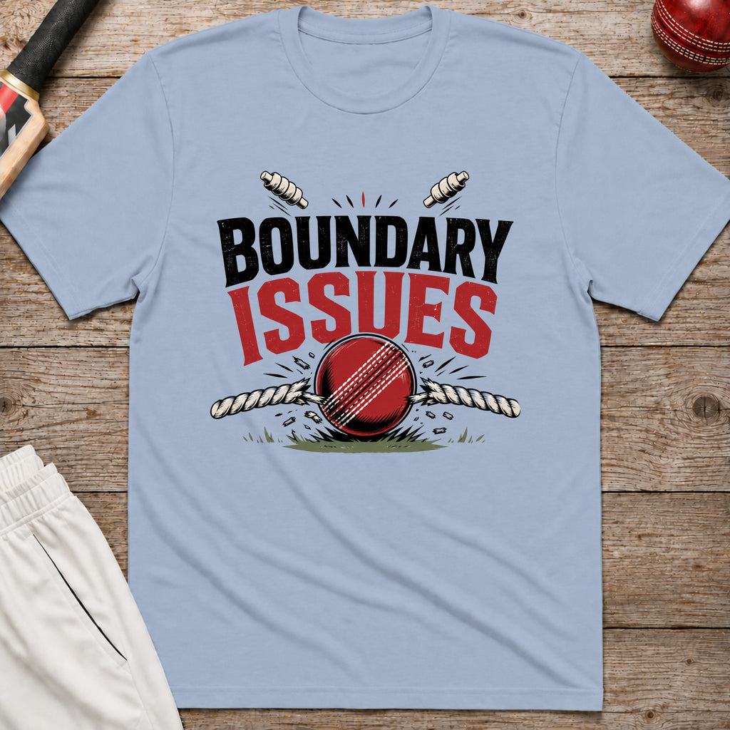 Boundary Issues T-Shirt - Light Blue