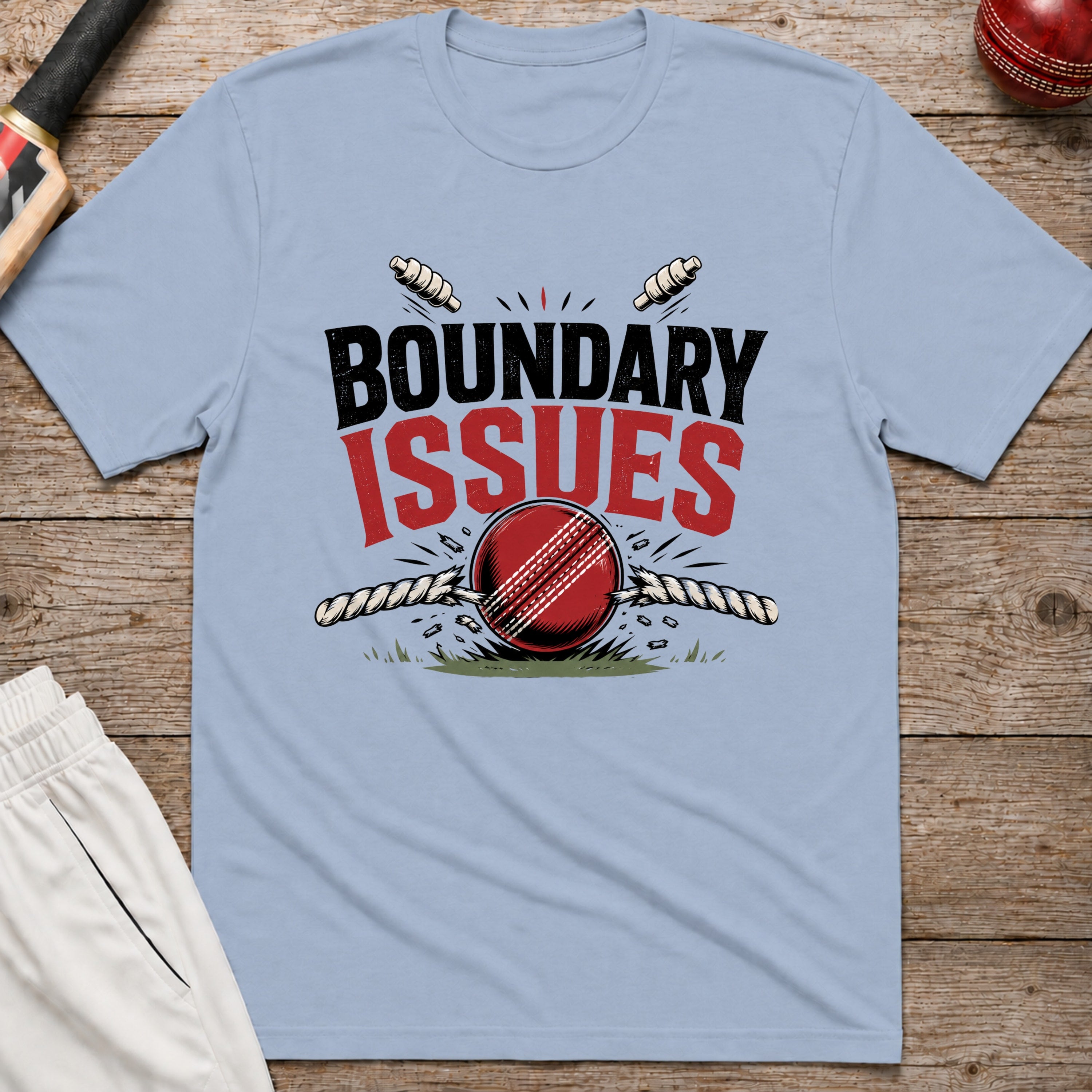 Boundary Issues T-Shirt - Light Blue