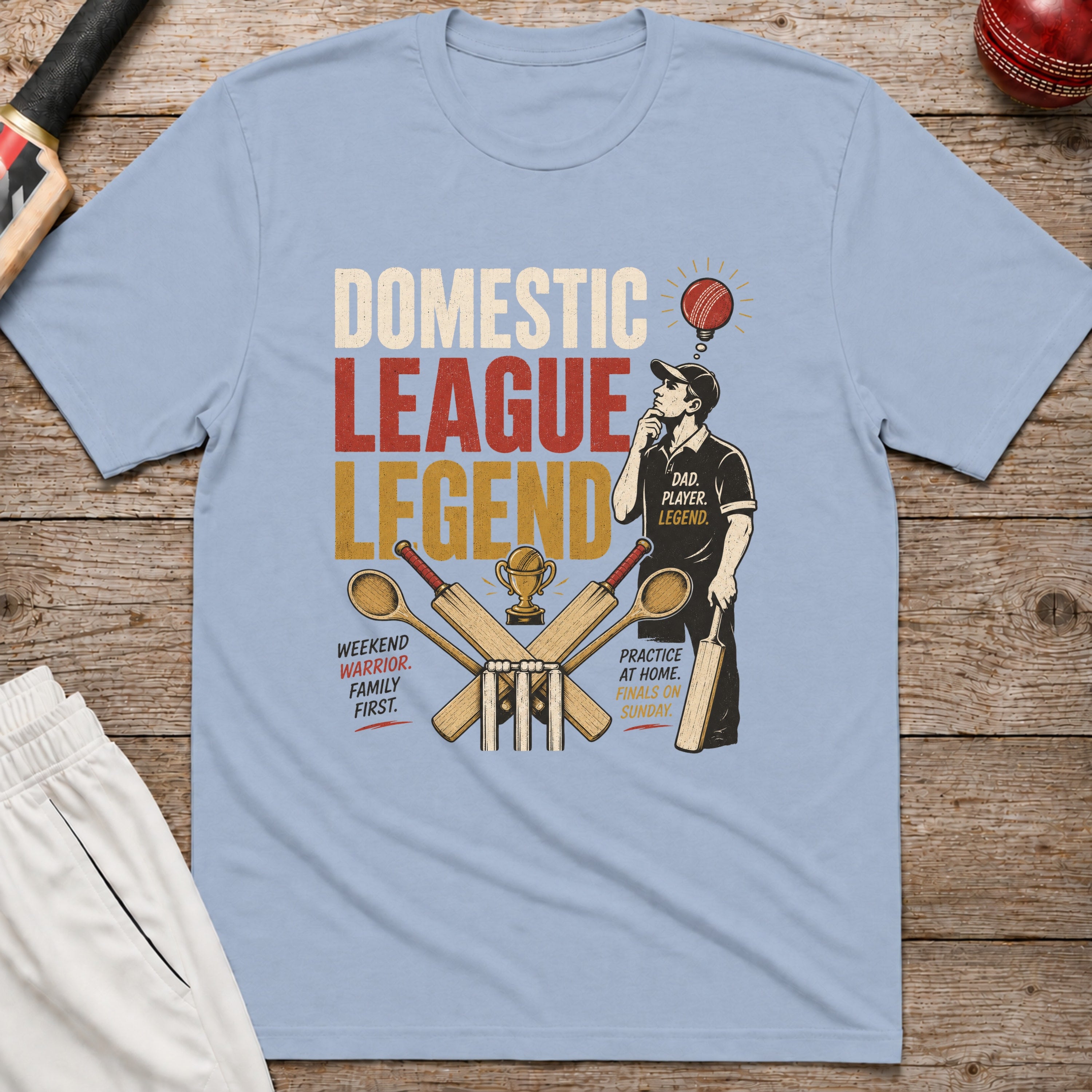 Domestic League Legend T-Shirt - Light Blue