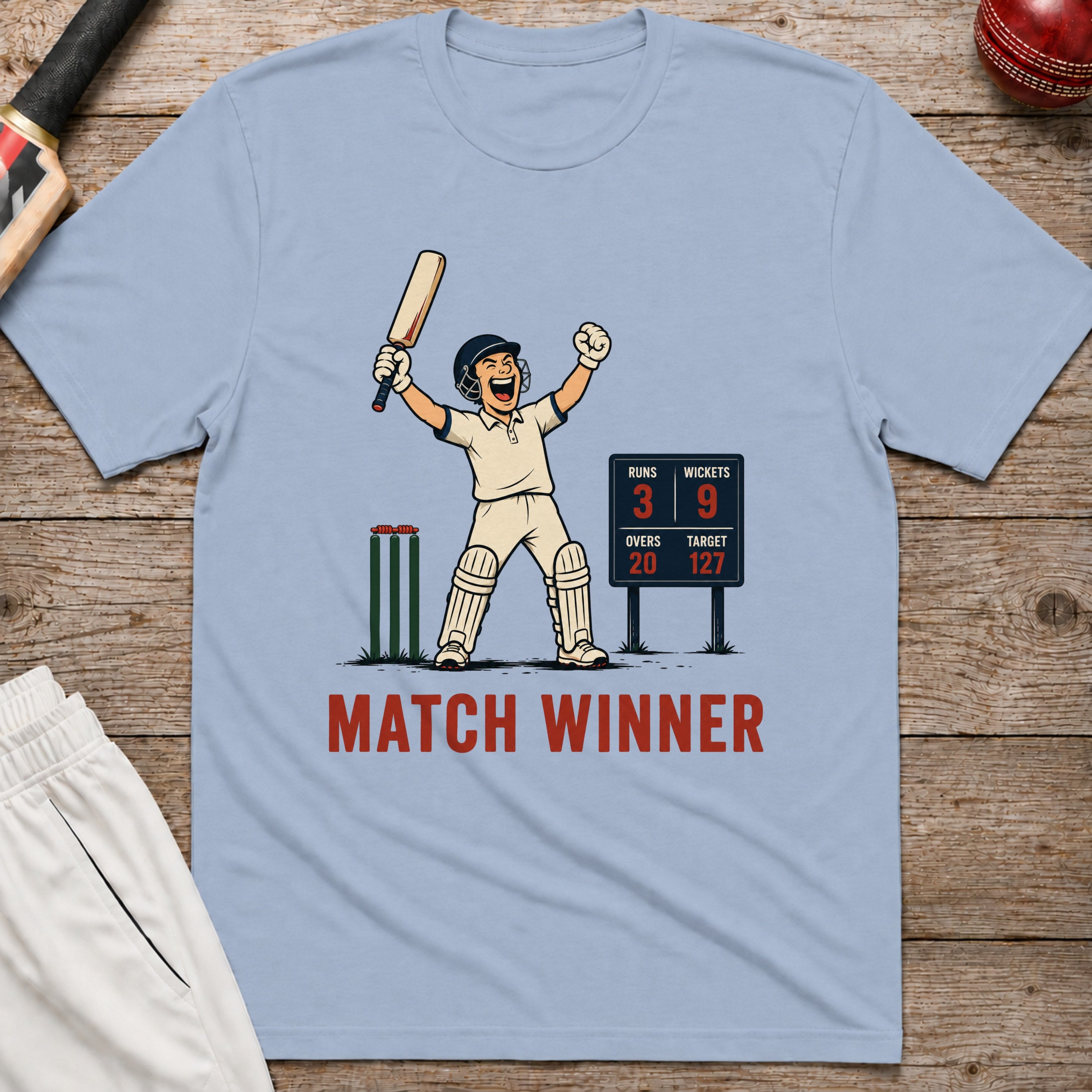 Match Winner T-Shirt - Light Blue
