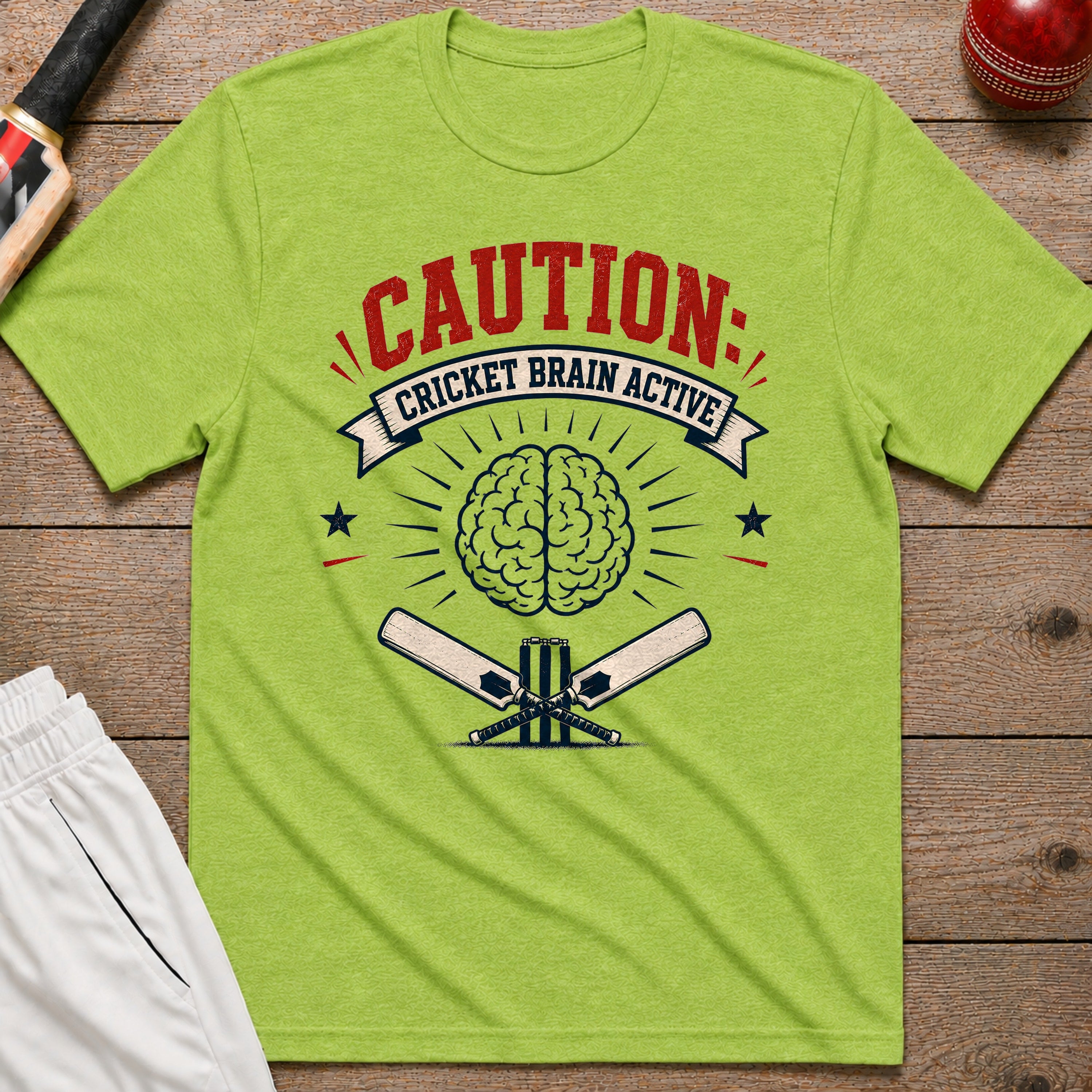Cricket Brain Active T-Shirt - Lime